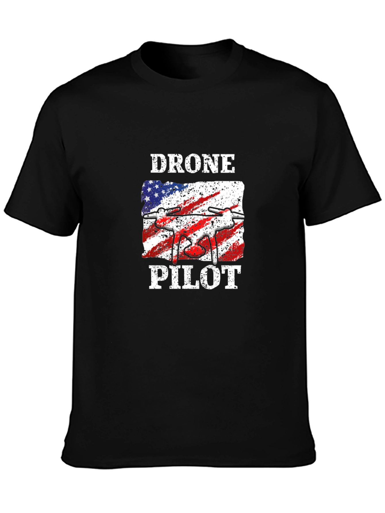 Drone Pilot American Flag T-Shirt
