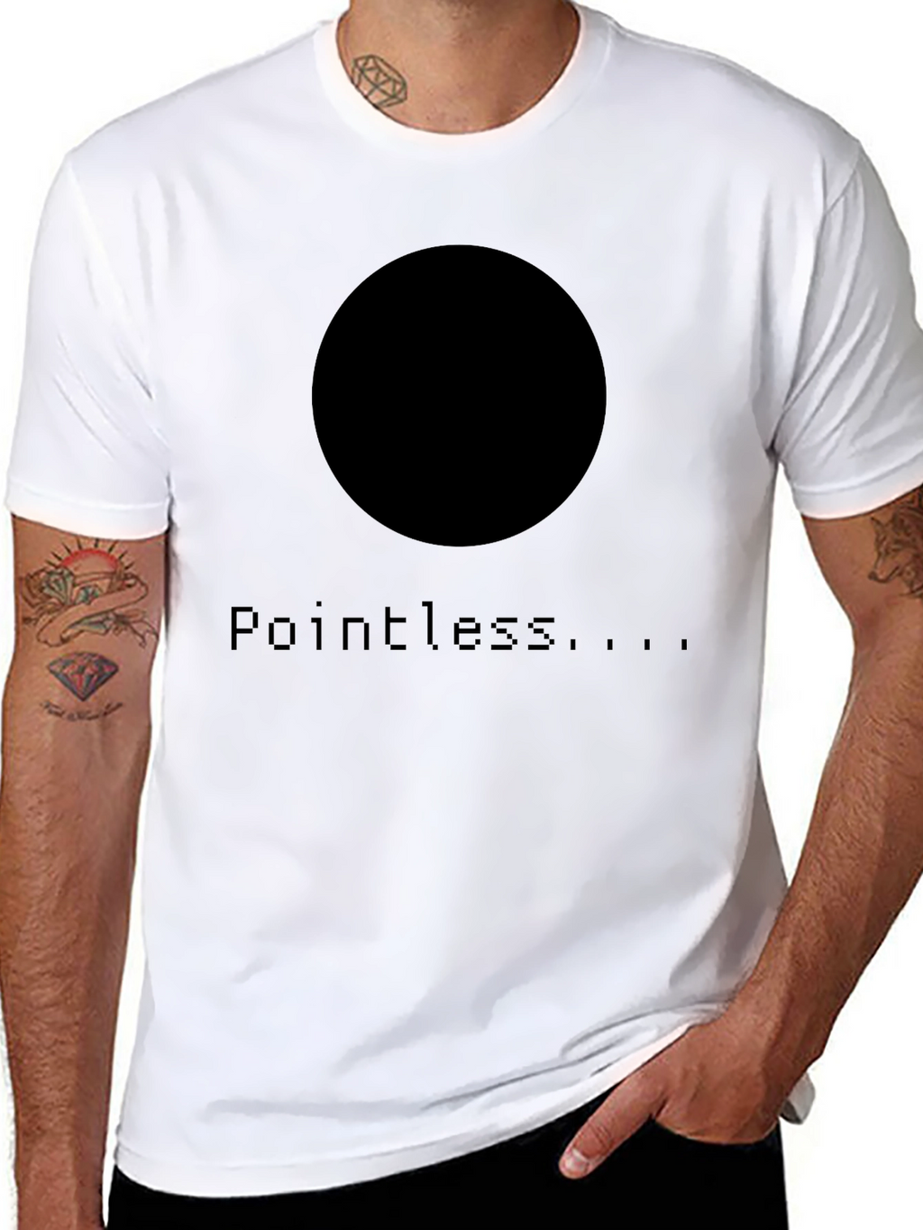 Pointless Graphic Black T-Shirt
