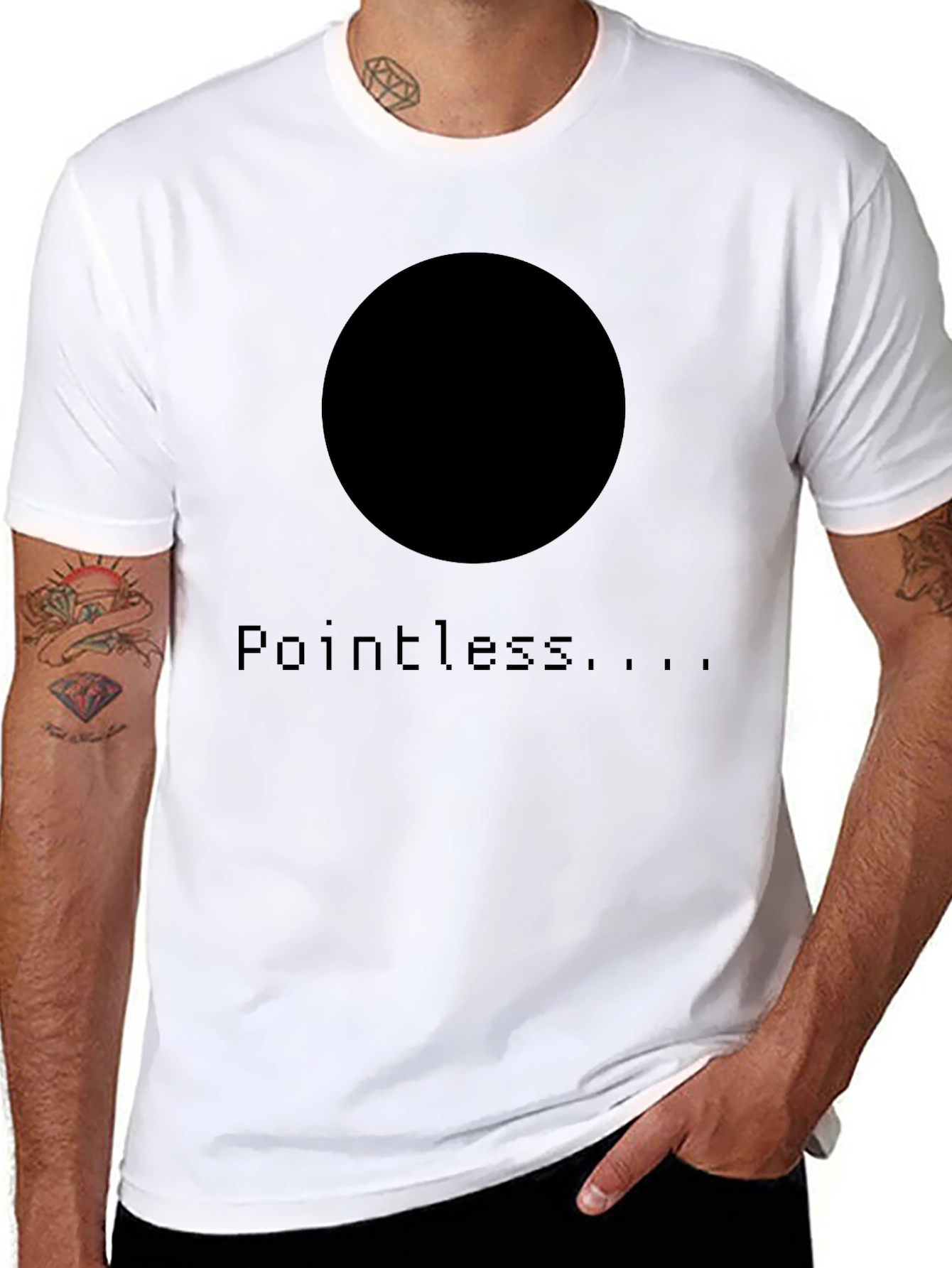 Pointless Graphic Black T-Shirt