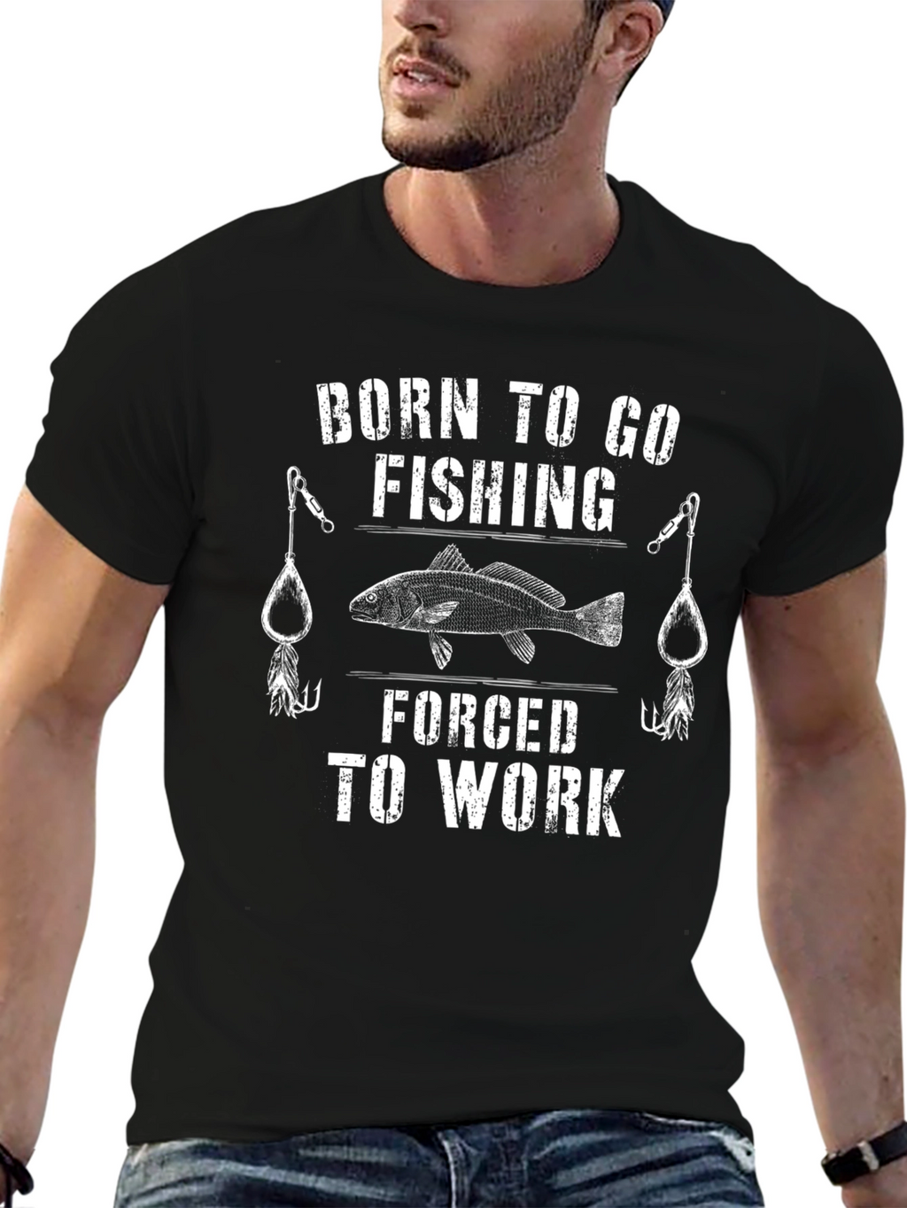 Born to Go Fishing Mens Tee