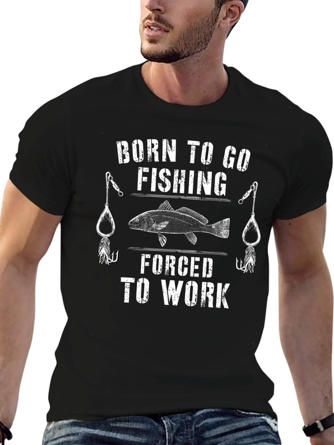 Born to Go Fishing Mens Tee
