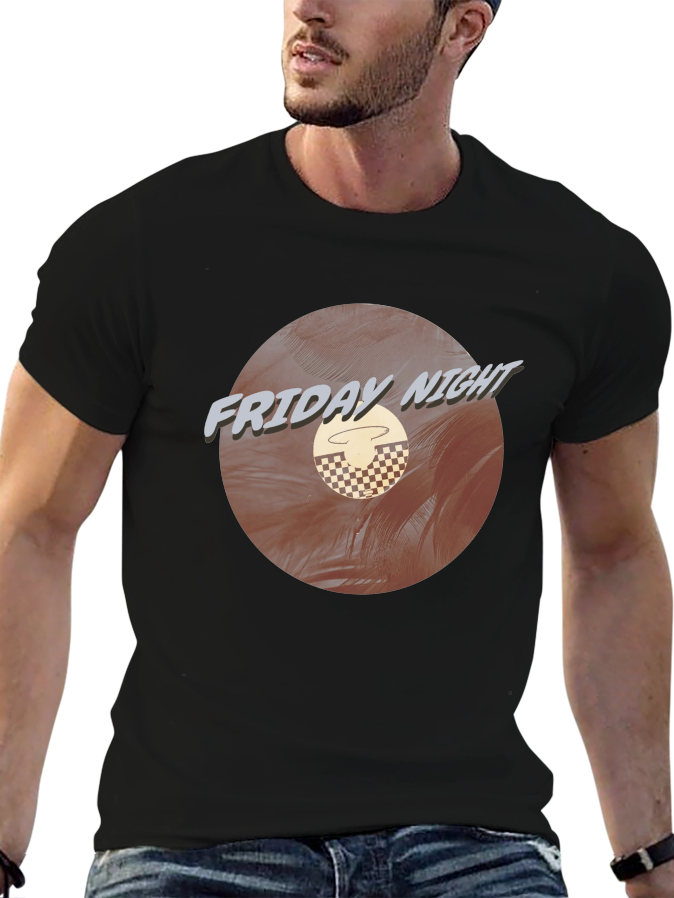 Friday Night Graphic Tee - Black T-Shirt