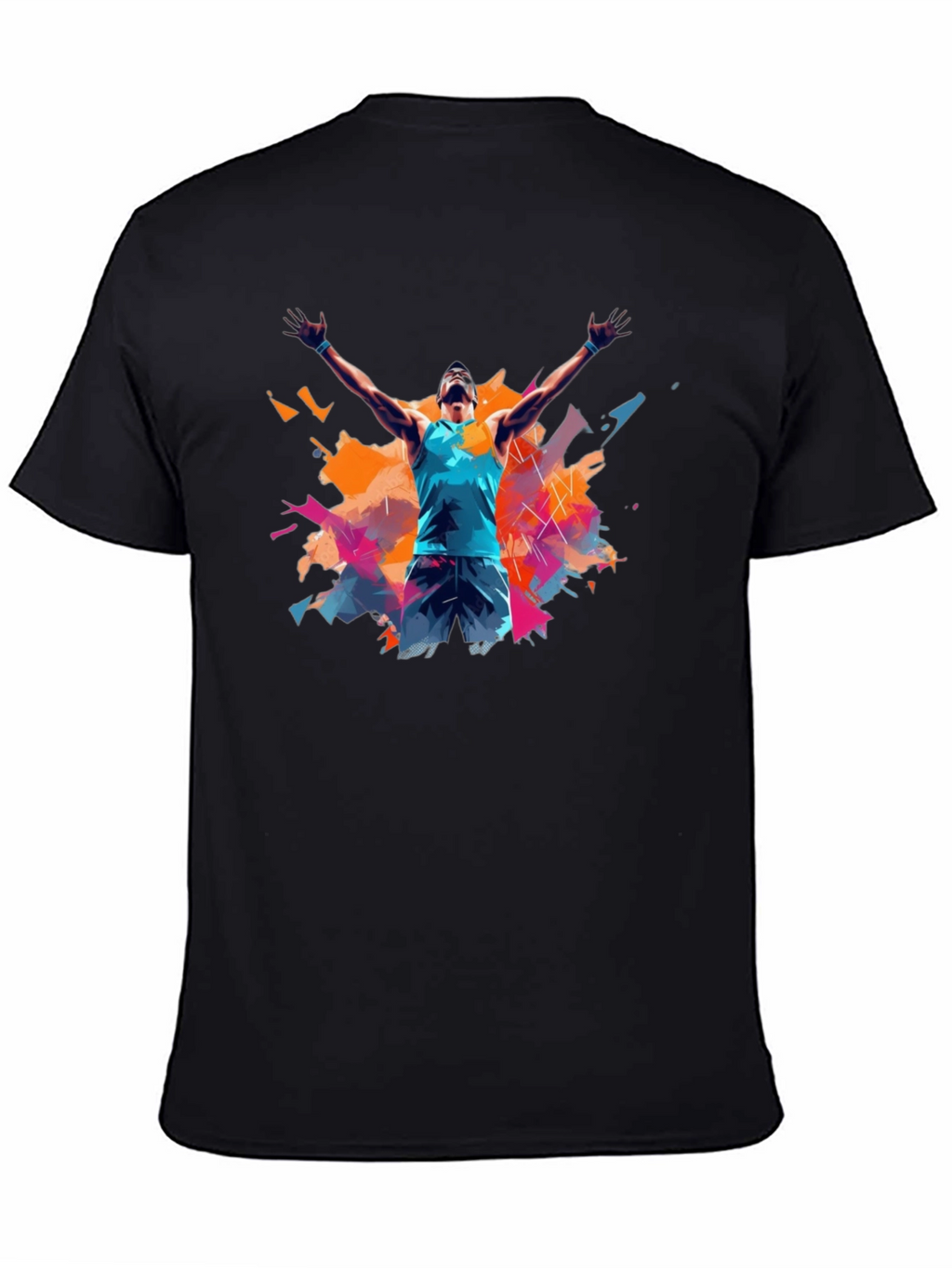 Black Graphic Tee - Athlete Celebration