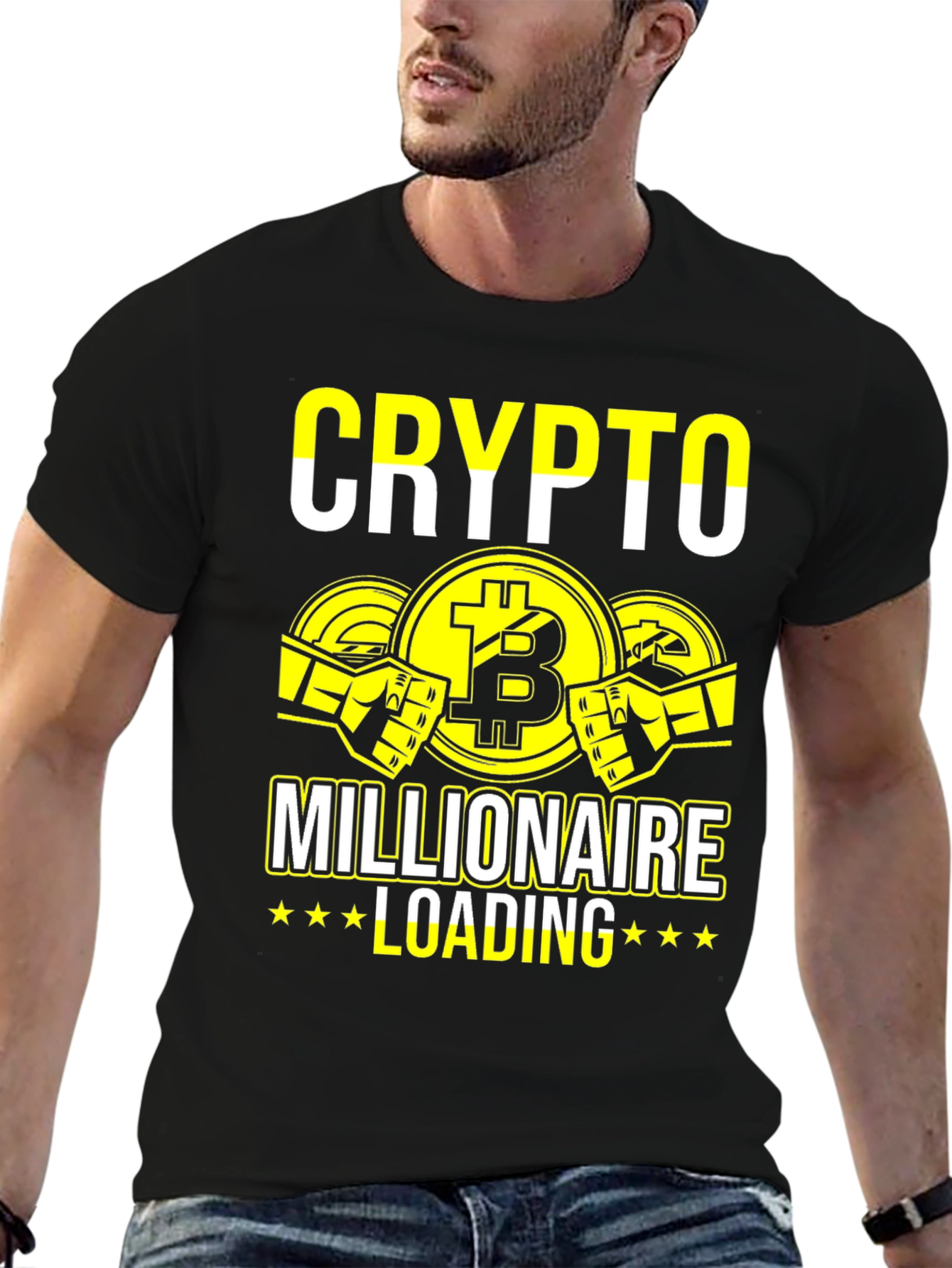 Crypto Millionaire Loading Graphic T-Shirt