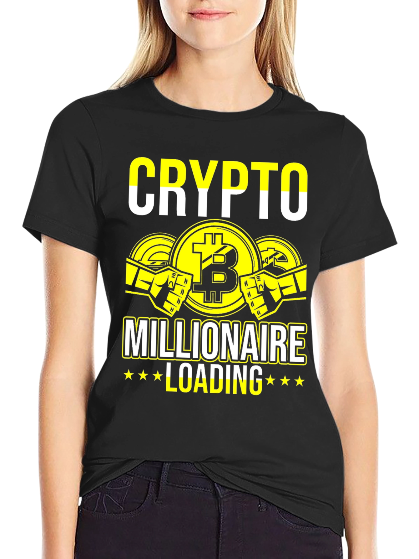 Crypto Millionaire Loading Graphic T-Shirt