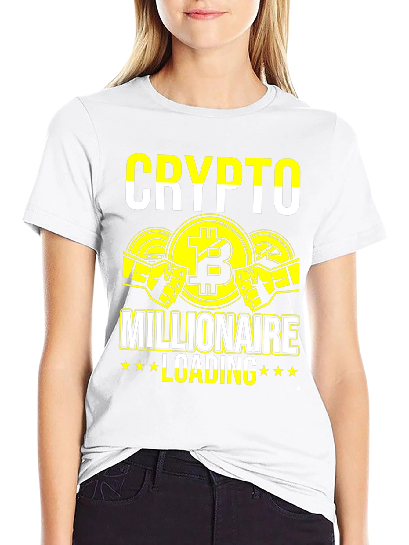 Crypto Millionaire Loading Graphic T-Shirt