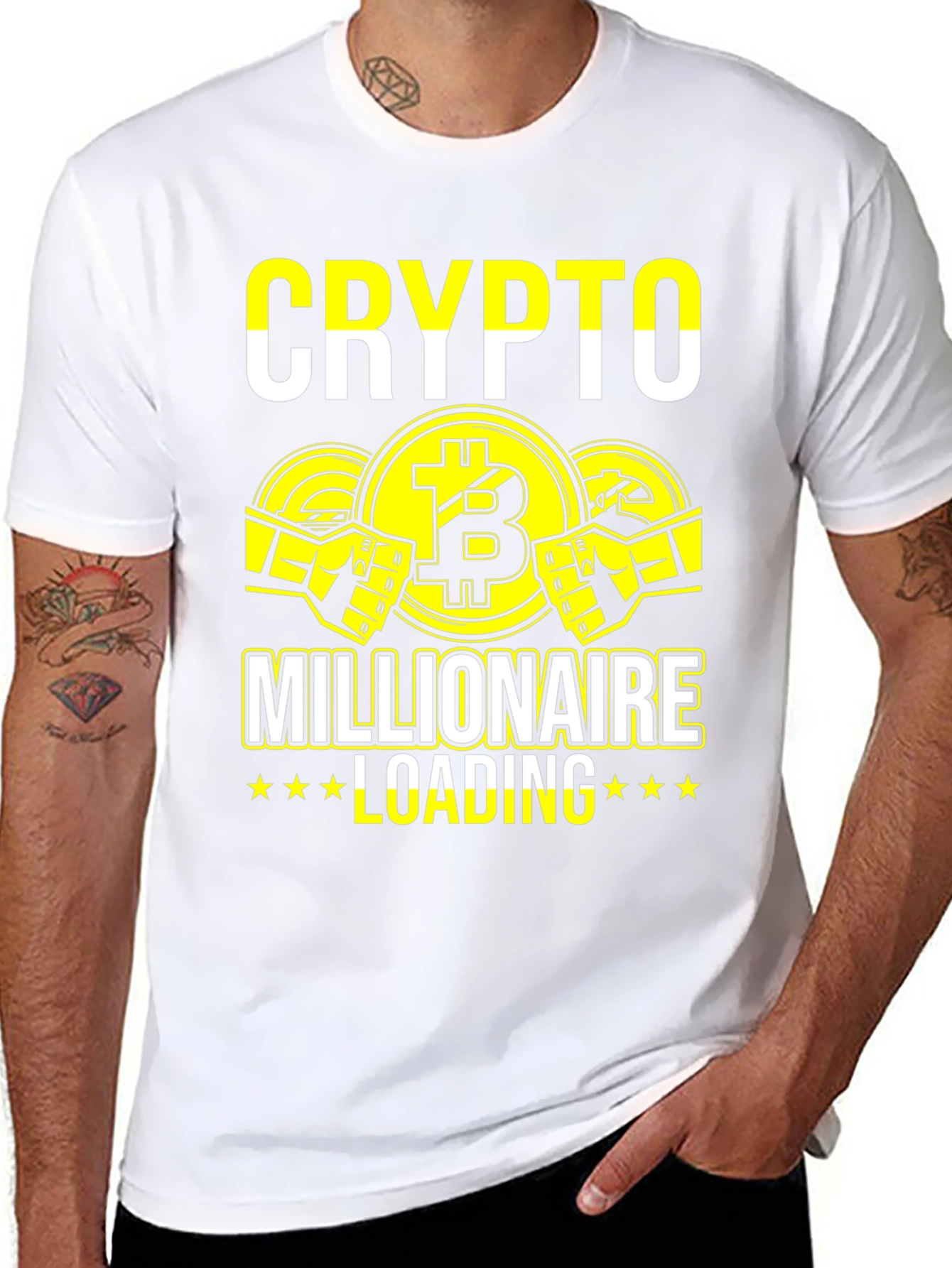 Crypto Millionaire Loading Graphic T-Shirt