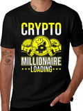 Crypto Millionaire Loading Graphic T-Shirt