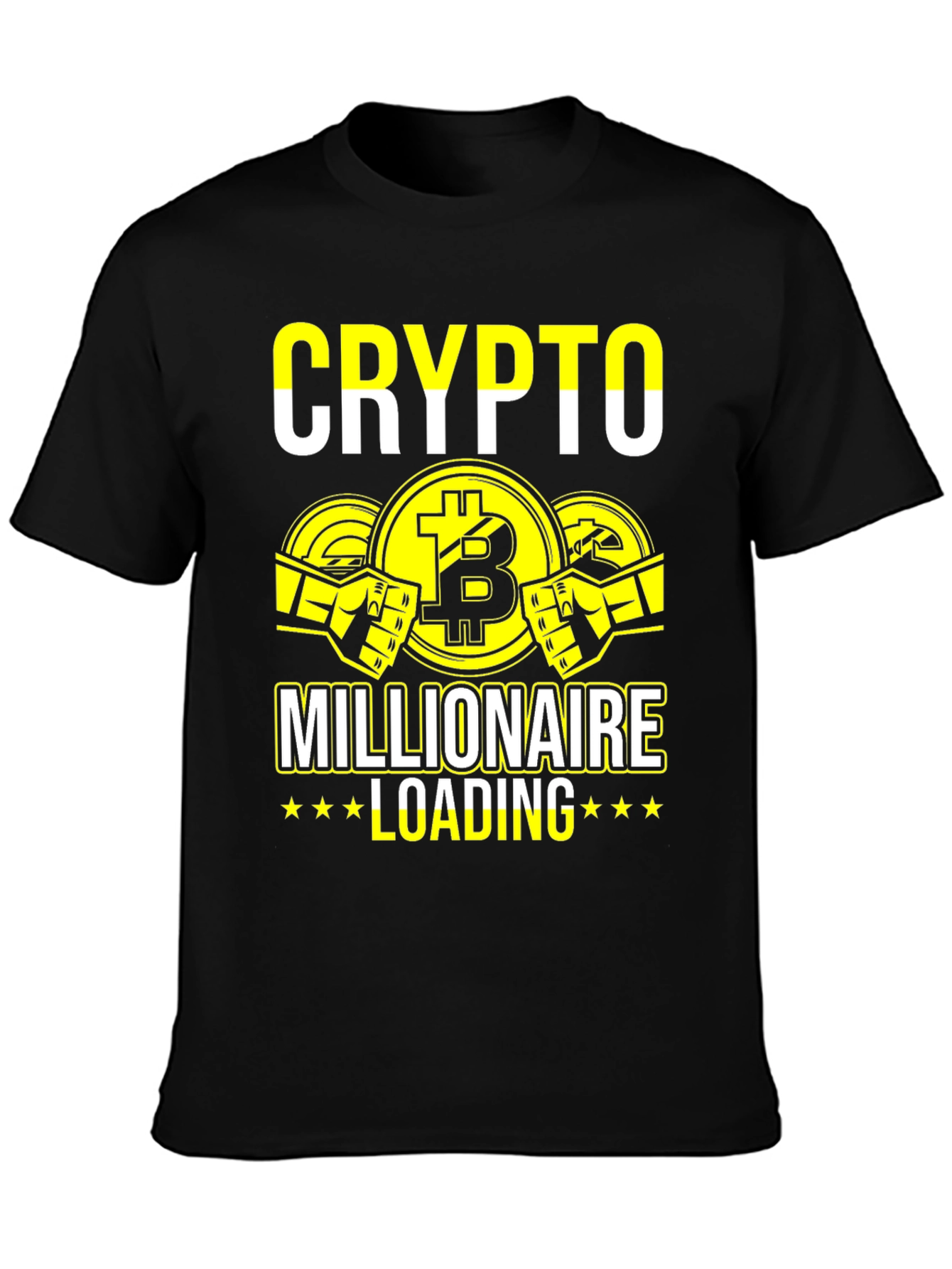 Crypto Millionaire Loading Graphic T-Shirt