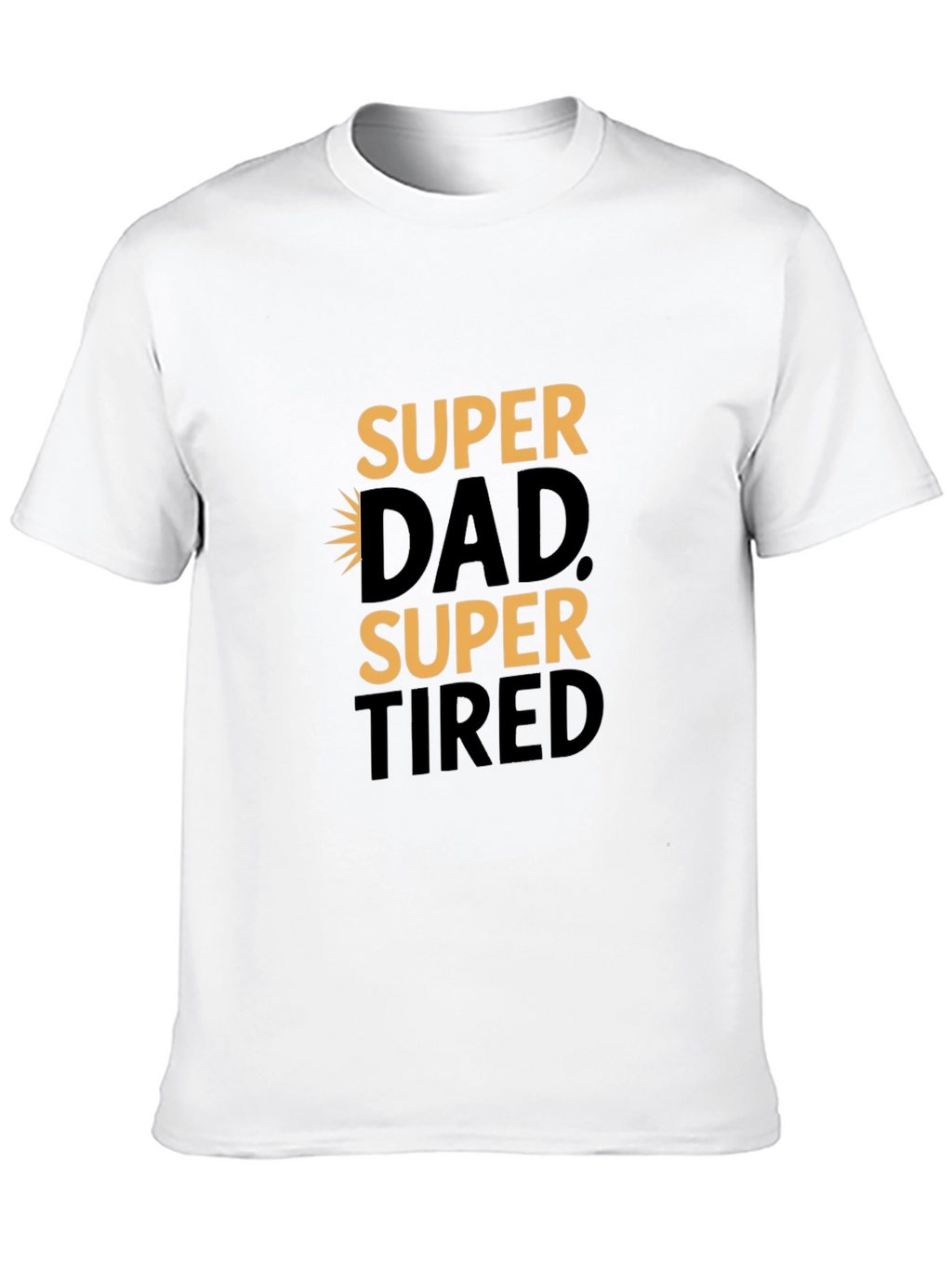 Super Dad Super Tired Black Graphic Tee