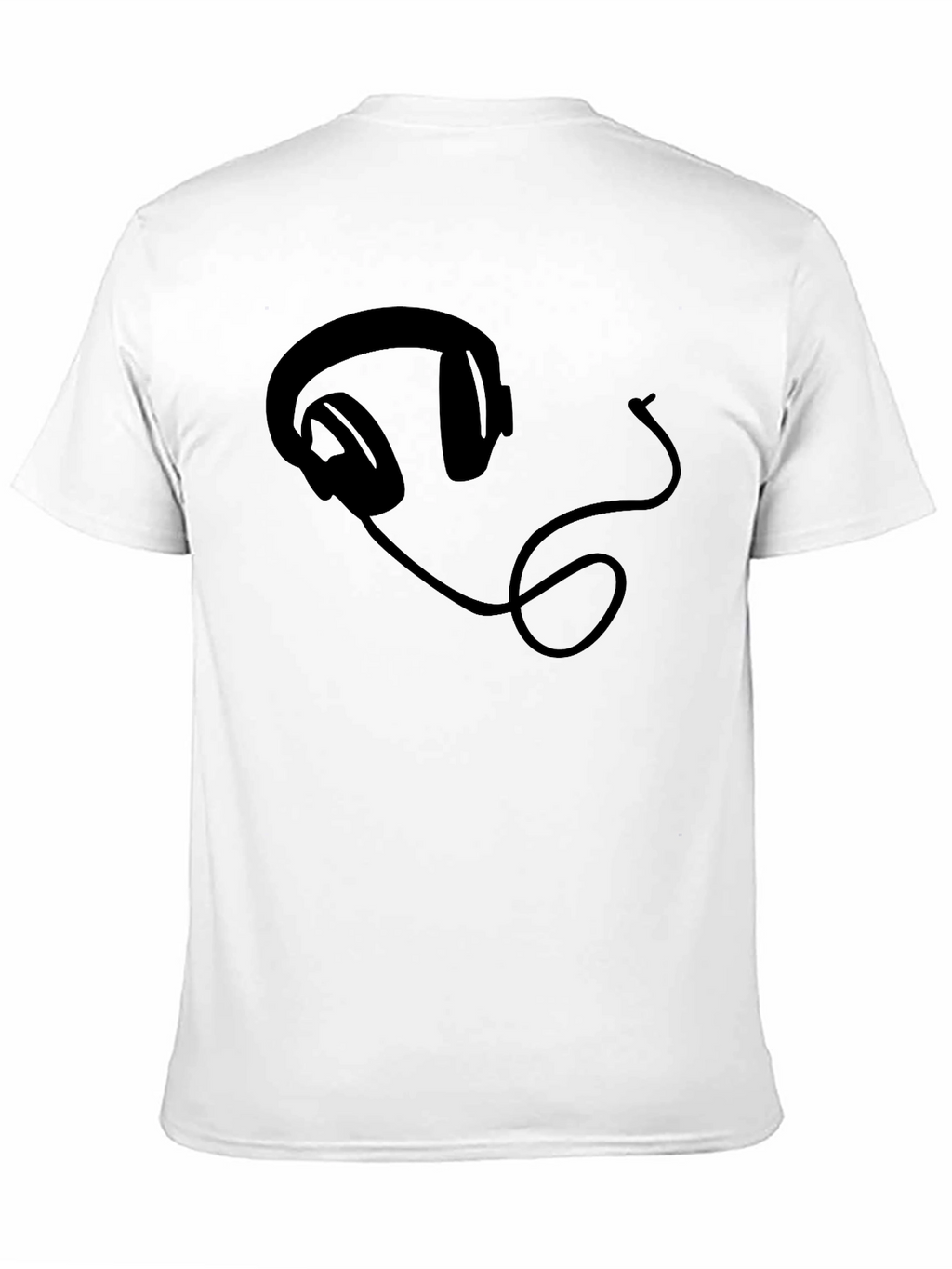 Headphone Graphic Tee - Black