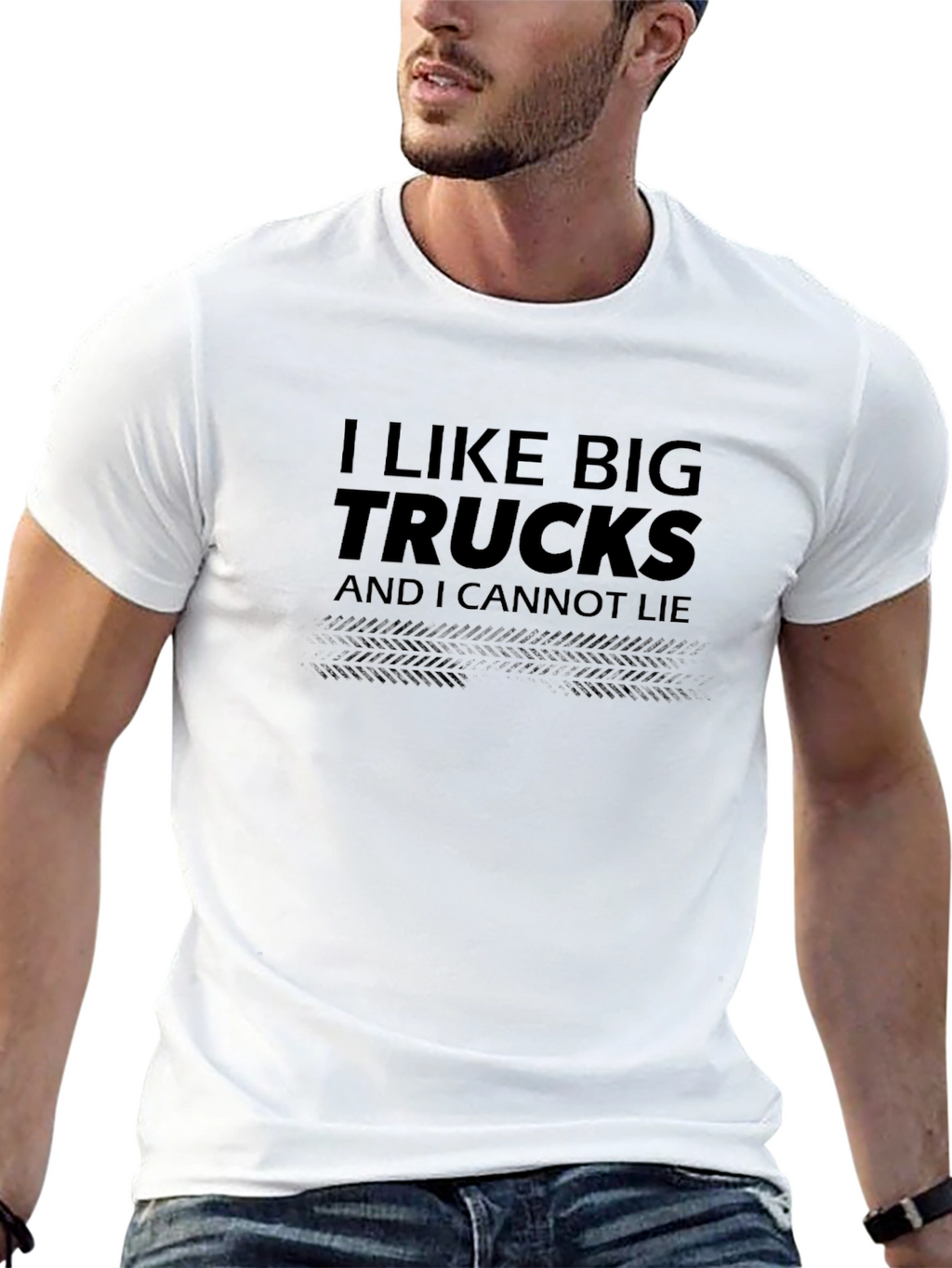 I Like Big Trucks Graphic Tee - Black
