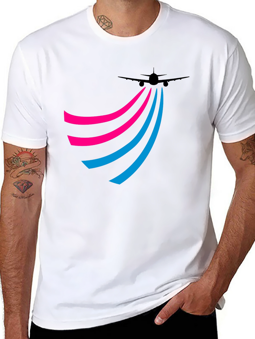 Airplane Trail Tee - Jet Setter Style!