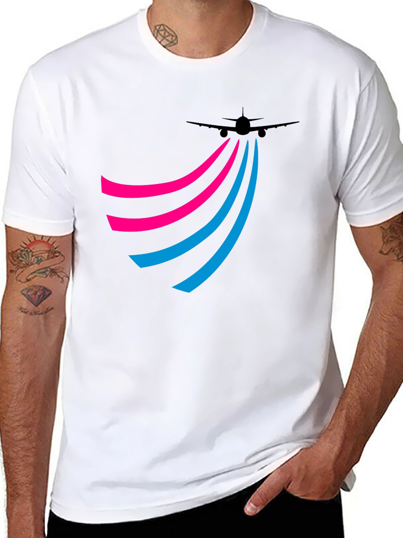 Airplane Trail Tee - Jet Setter Style!