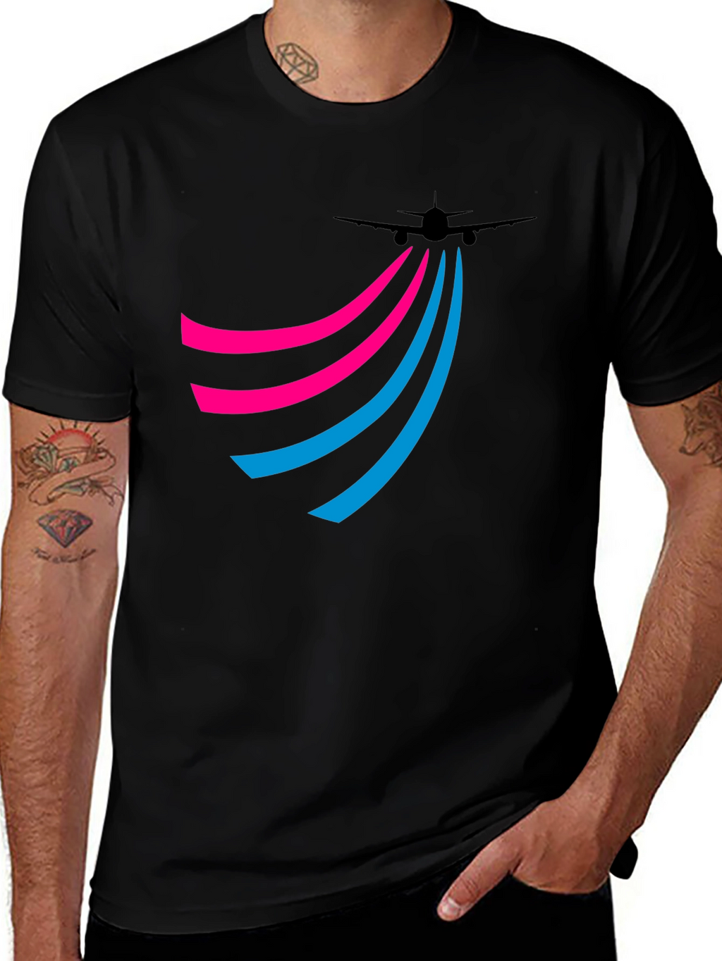 Airplane Trail Tee - Jet Setter Style!