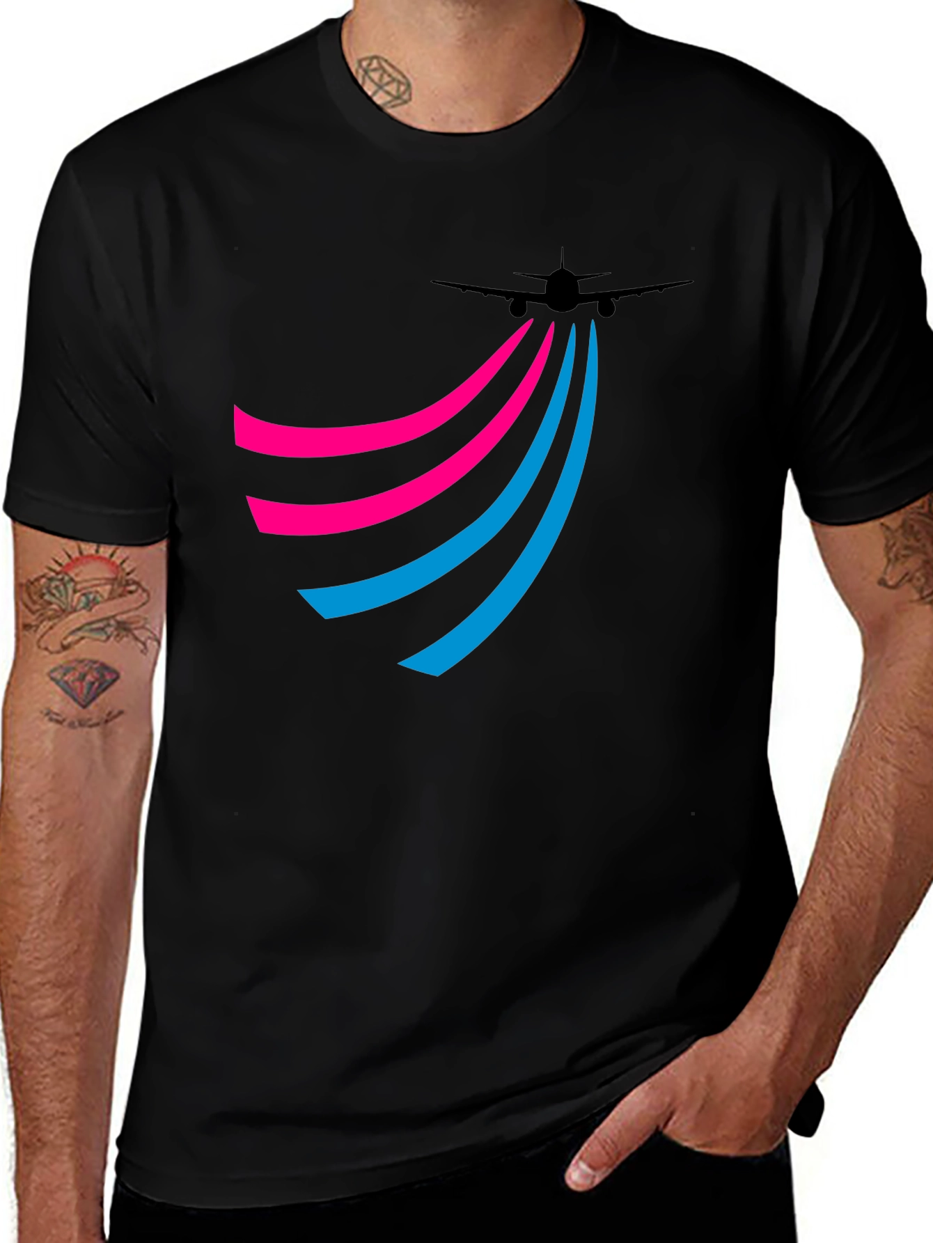 Airplane Trail Tee - Jet Setter Style!