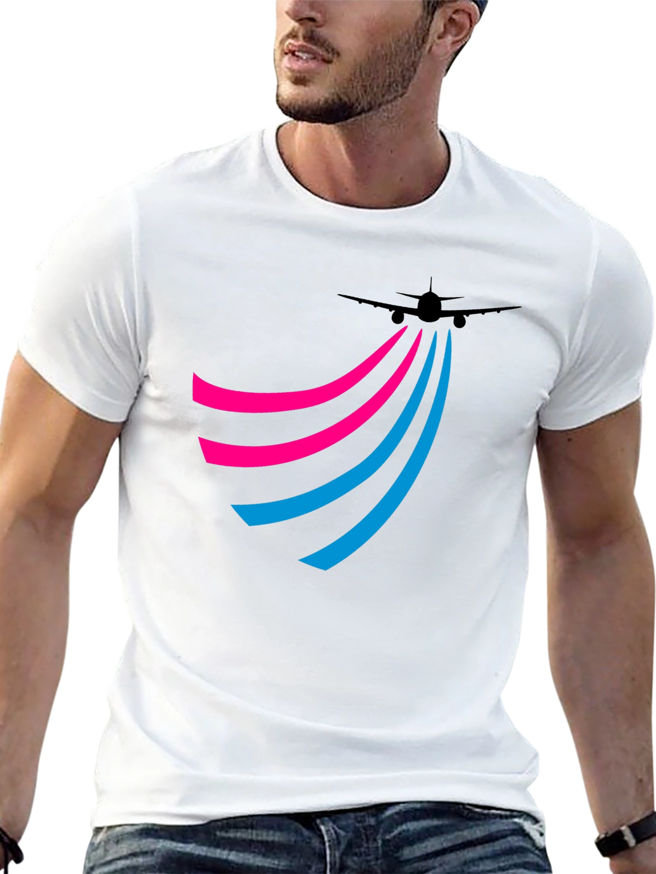 Airplane Trail Tee - Jet Setter Style!
