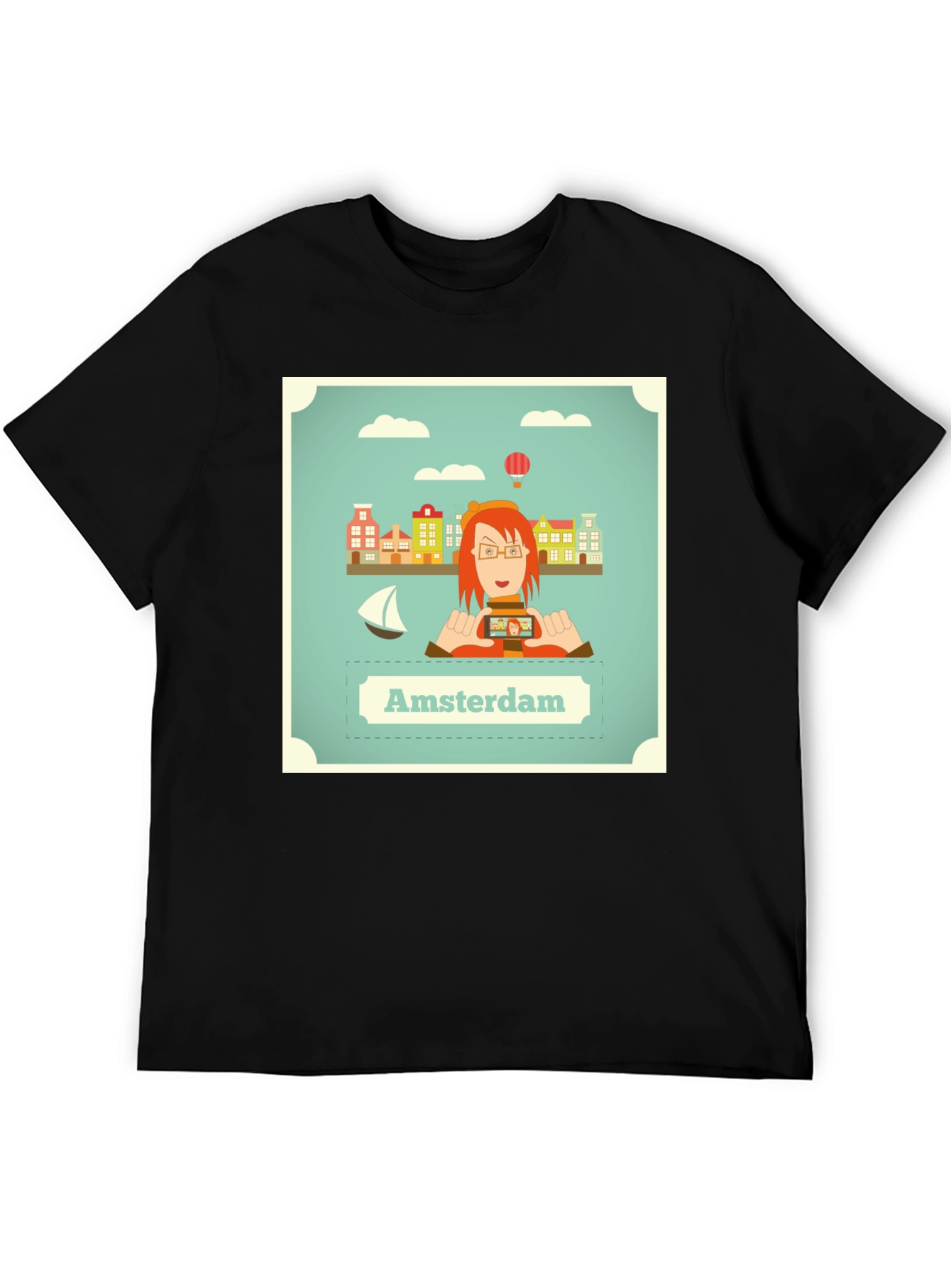 Amsterdam Tourist T-Shirt - Unique City Graphic Tee