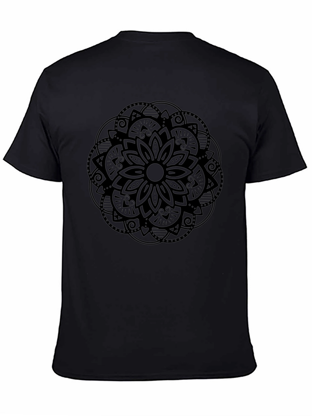 Black Mandala Graphic Tee - Stylish and Comfortable