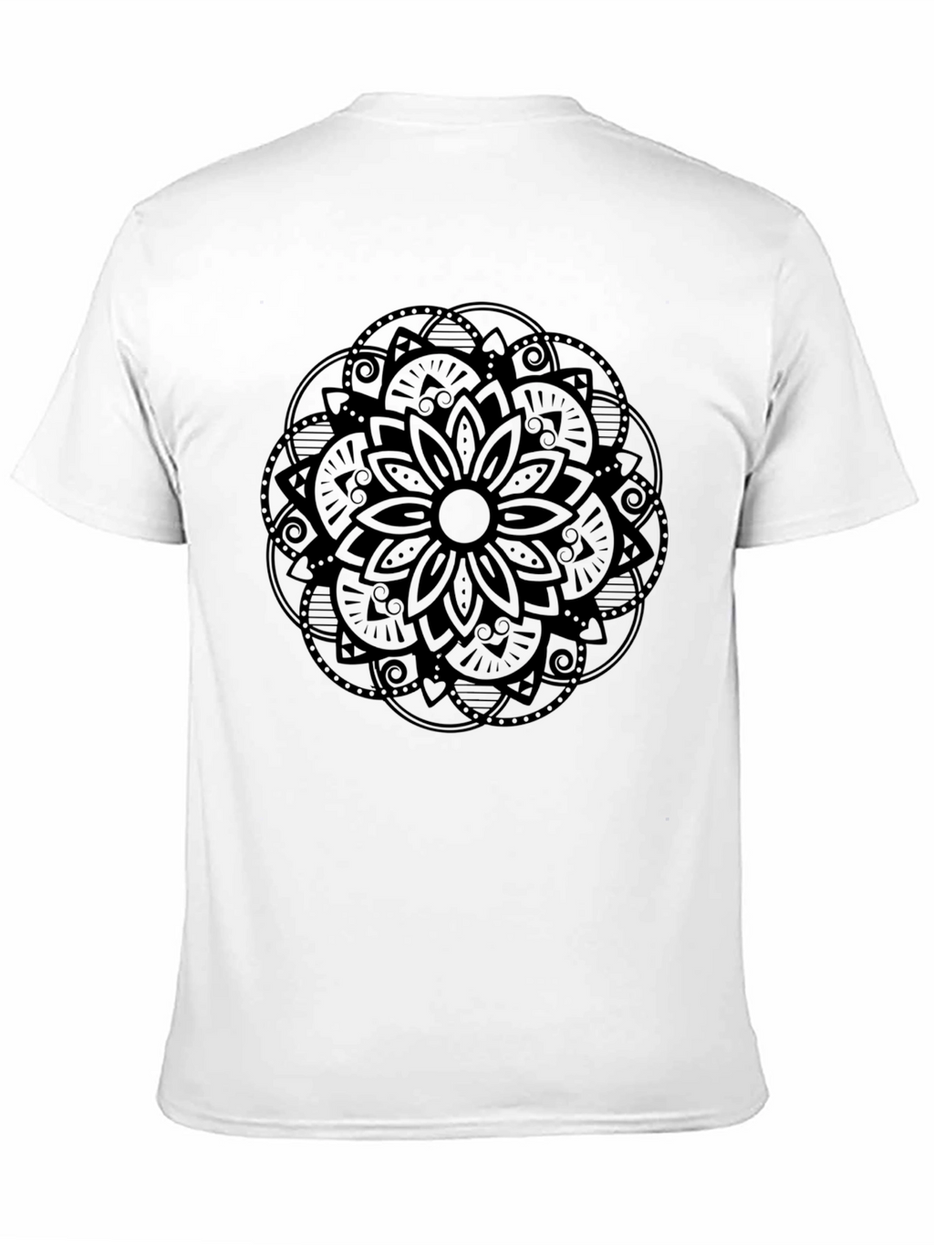 Black Mandala Graphic Tee - Stylish and Comfortable