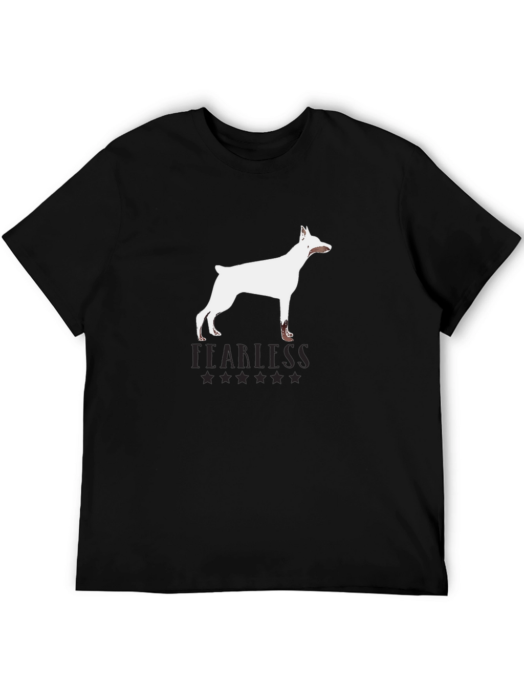 Fearless Dog Graphic Tee - Black