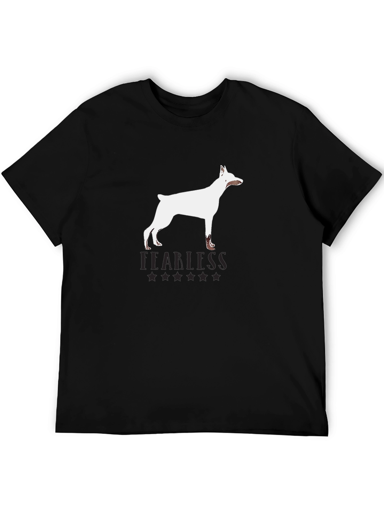 Fearless Dog Graphic Tee - Black
