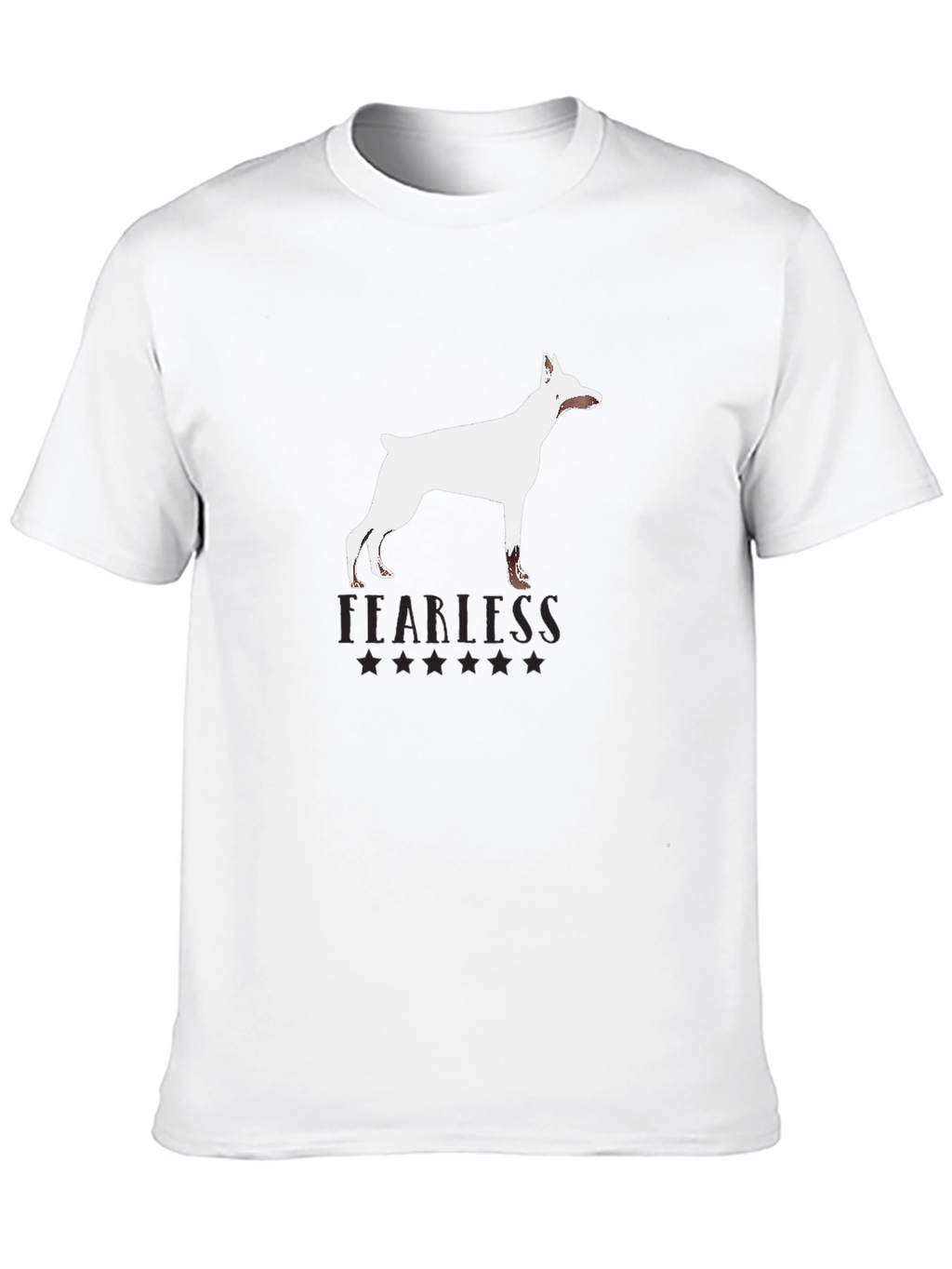 Fearless Dog Graphic Tee - Black