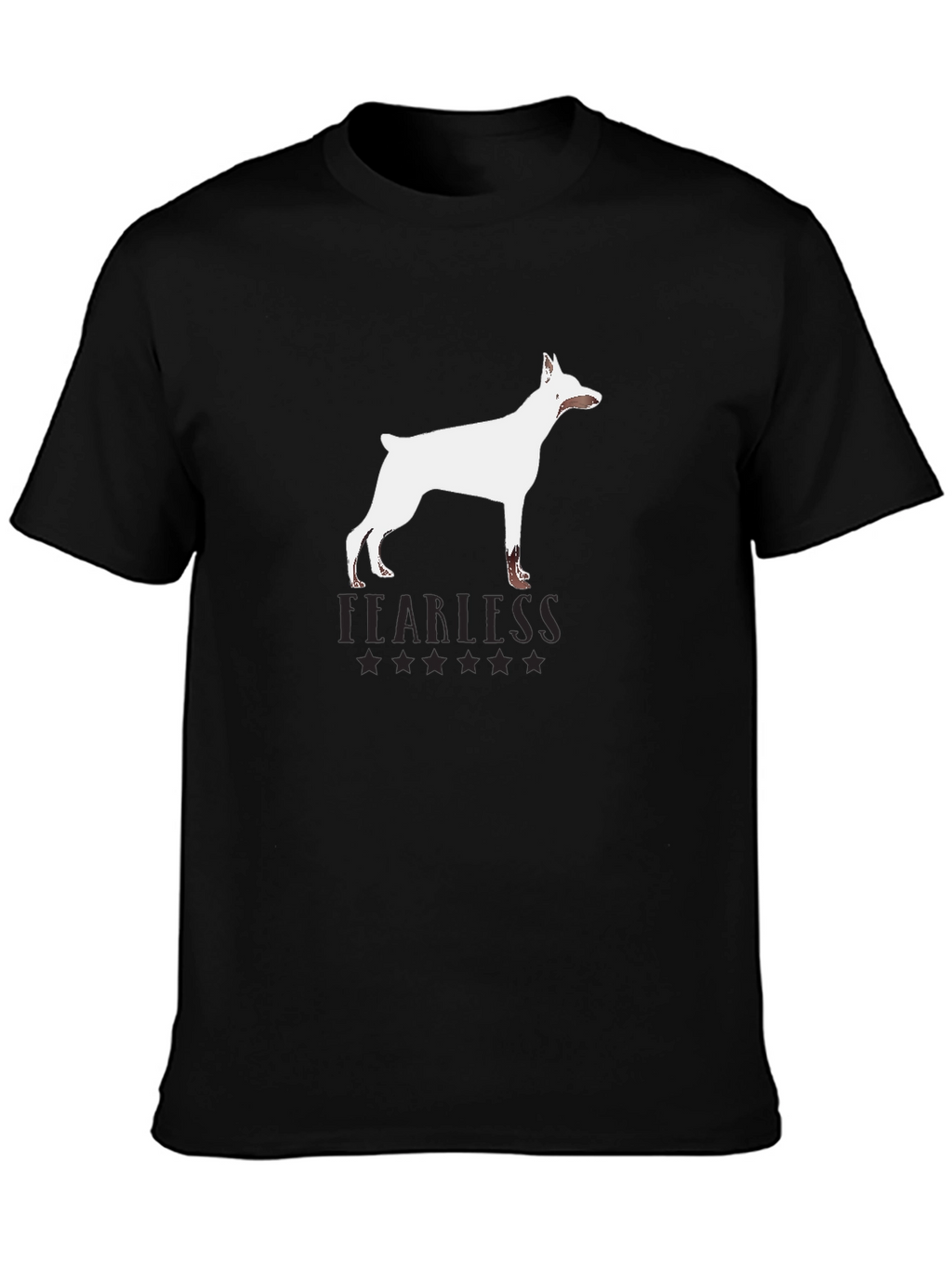Fearless Dog Graphic Tee - Black