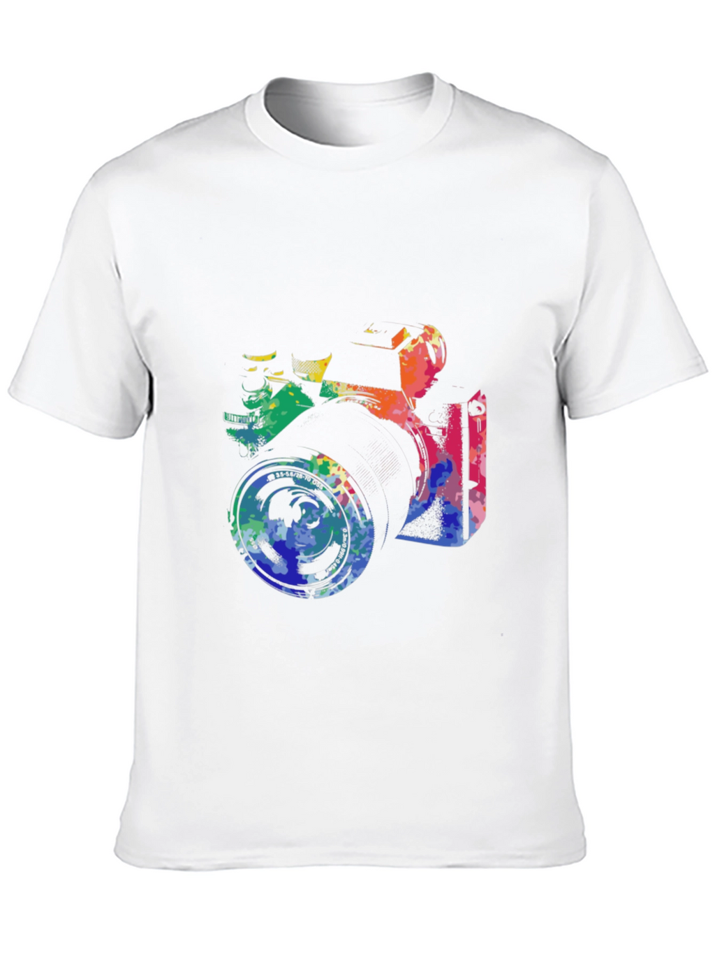 Retro Camera Graphic Tee - Artsy Black T-Shirt