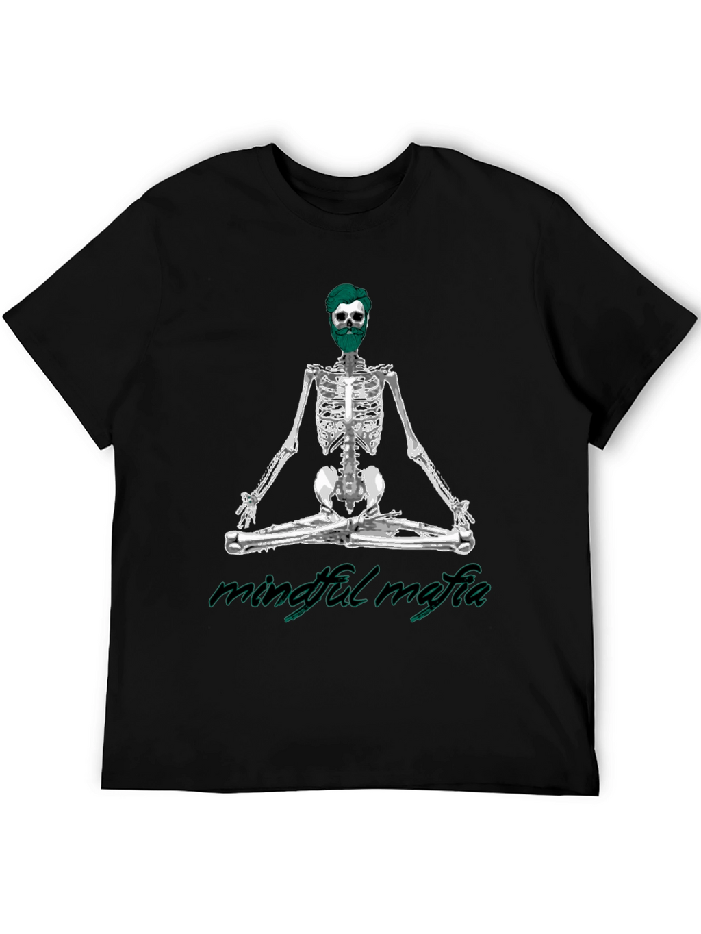 Mindful Mafia Skeleton Graphic Tee