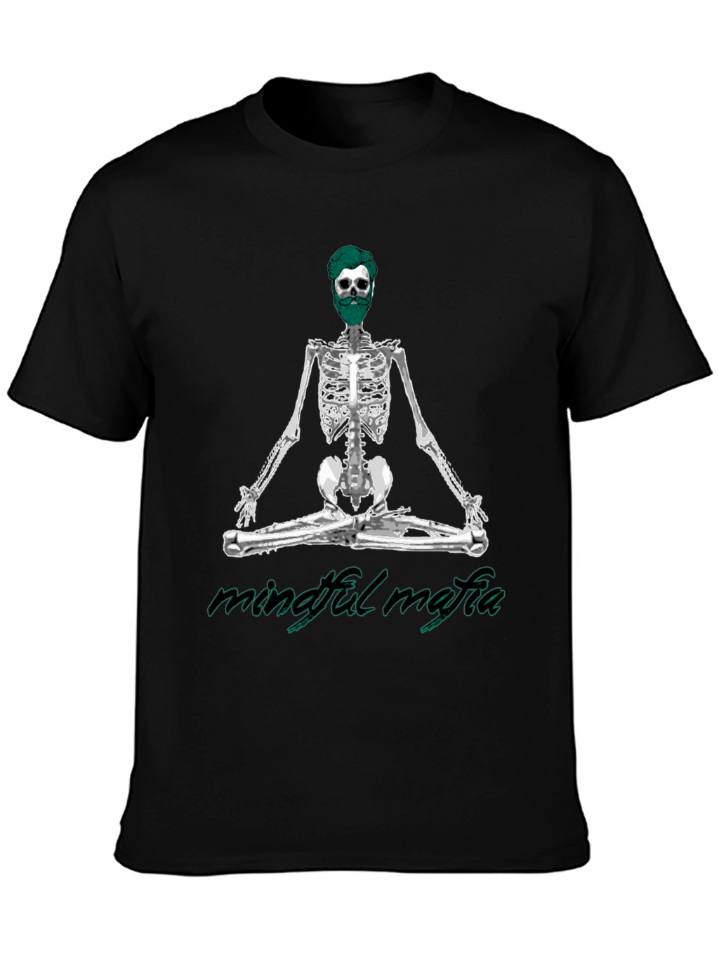 Mindful Mafia Skeleton Graphic Tee