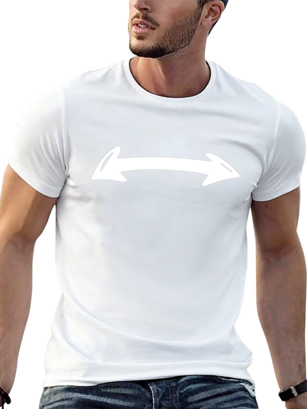 Arrow Graphic T-Shirt - Unisex Casual Tee