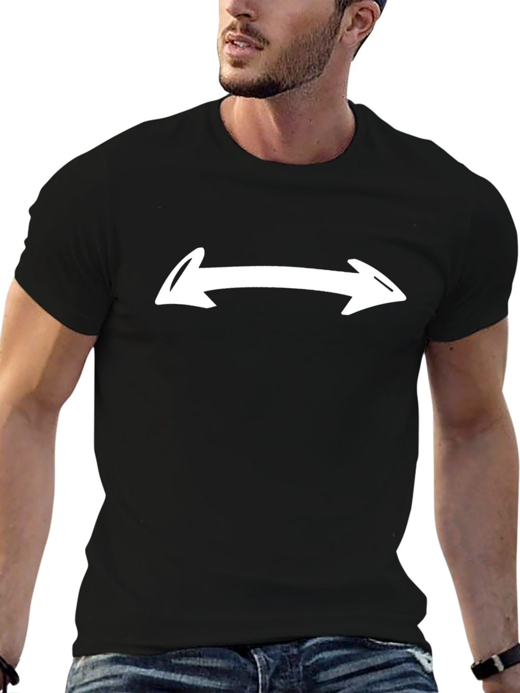 Arrow Graphic T-Shirt - Unisex Casual Tee
