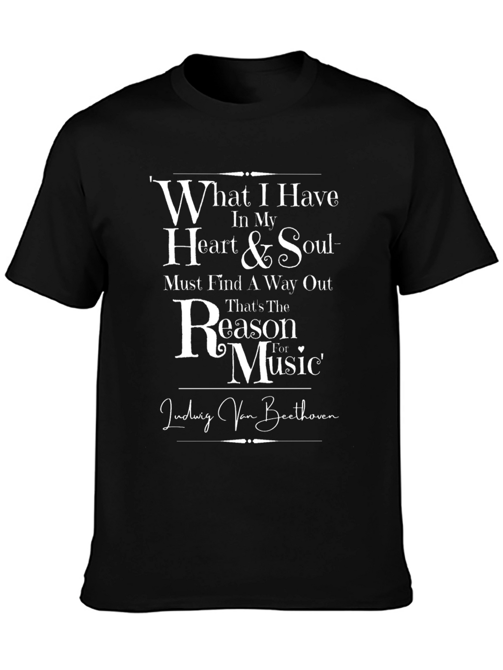 Beethoven Music T-Shirt - Heart & Soul
