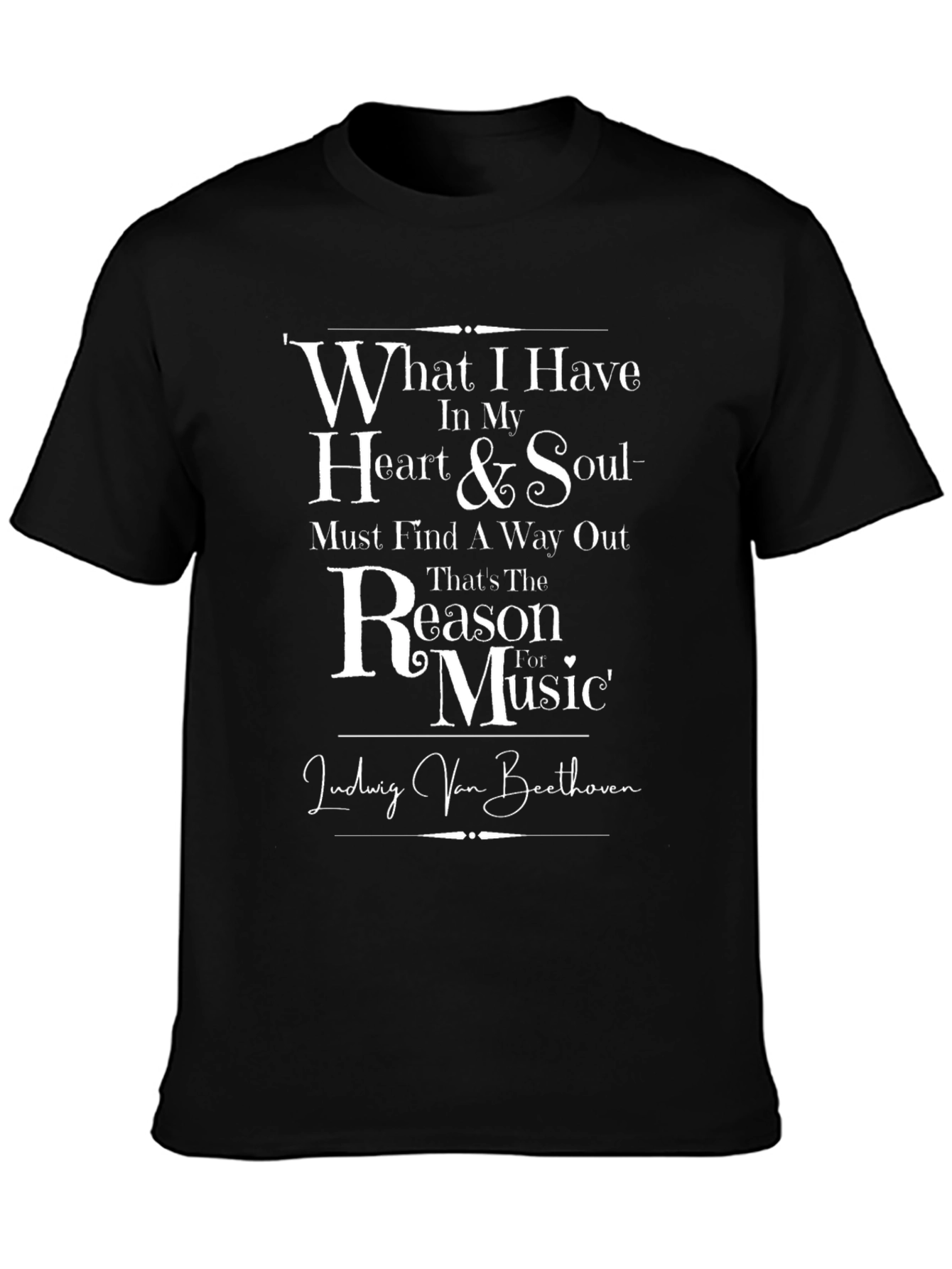 Beethoven Music T-Shirt - Heart & Soul