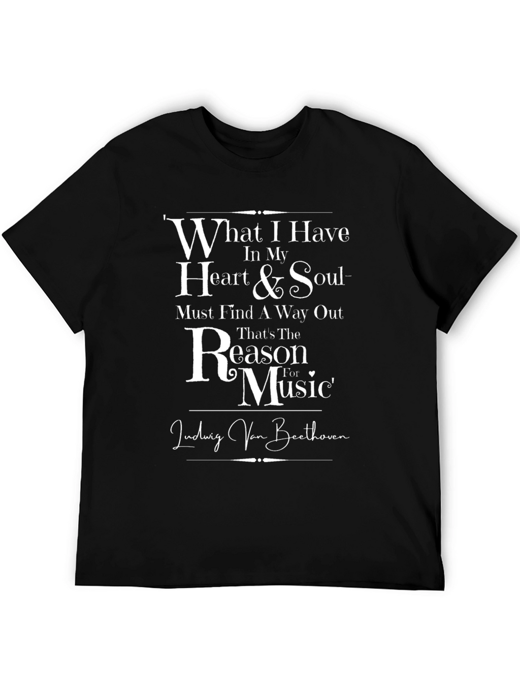 Beethoven Music T-Shirt - Heart & Soul