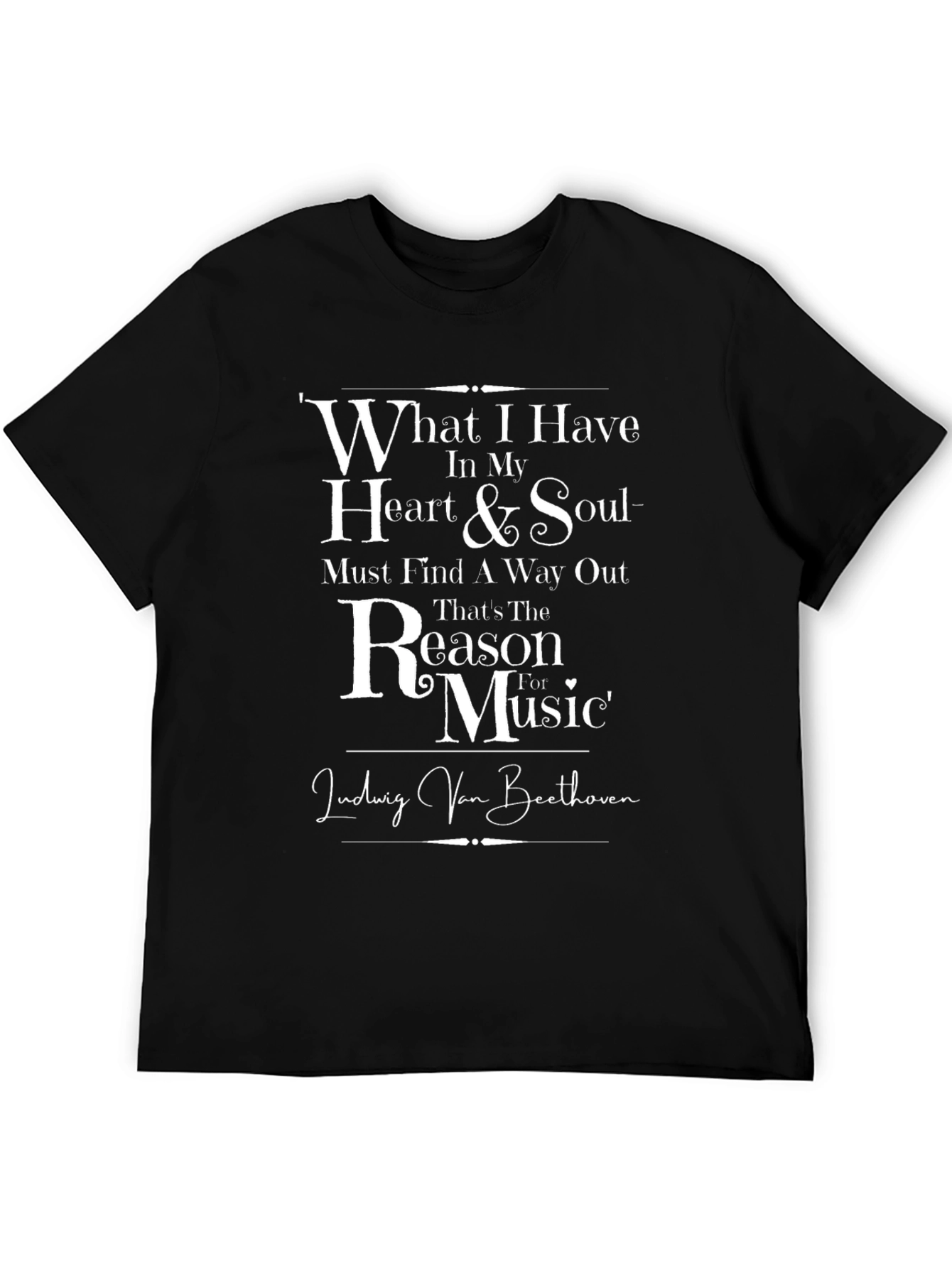 Beethoven Music T-Shirt - Heart & Soul