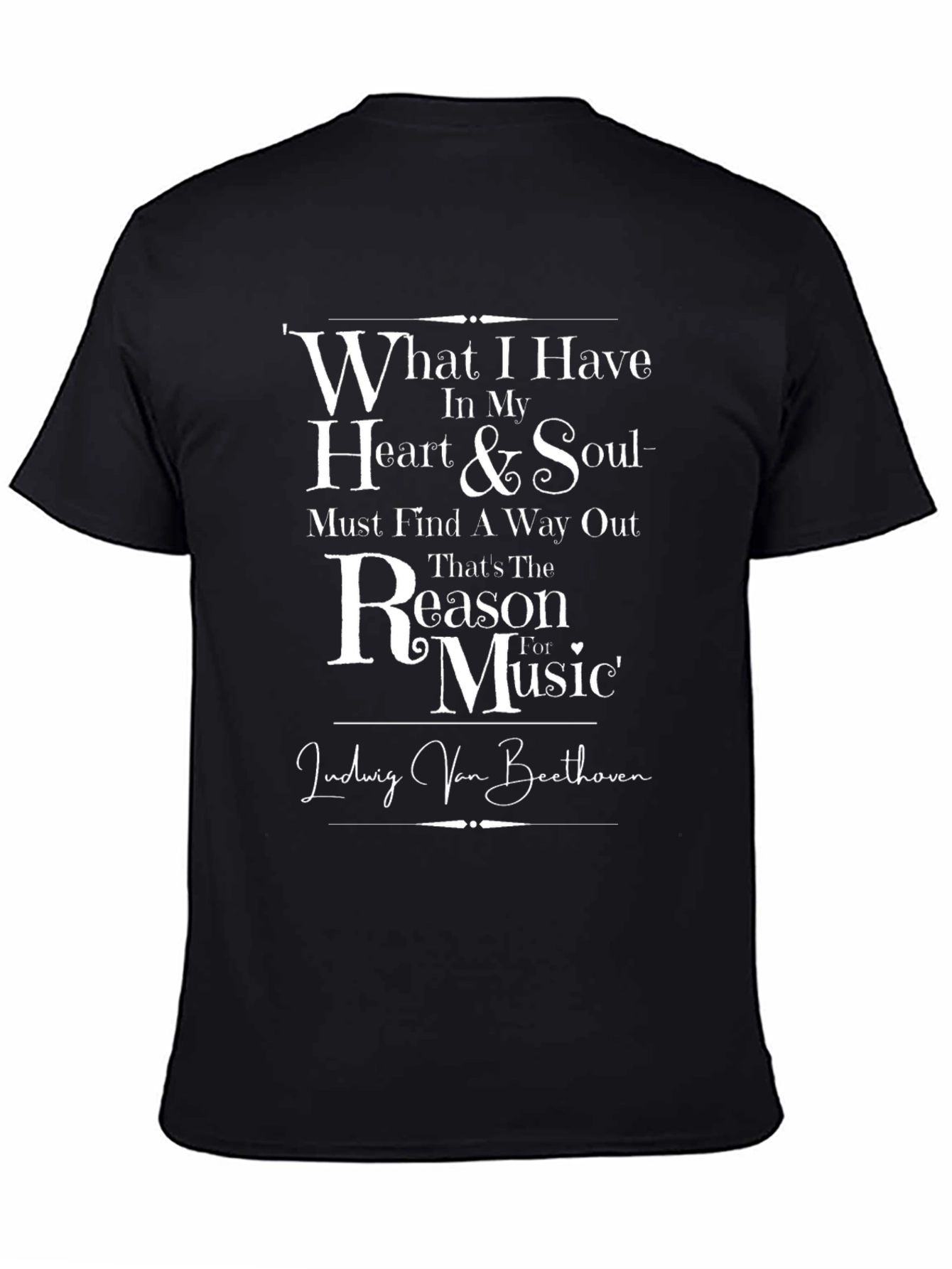 Beethoven Music T-Shirt - Heart & Soul