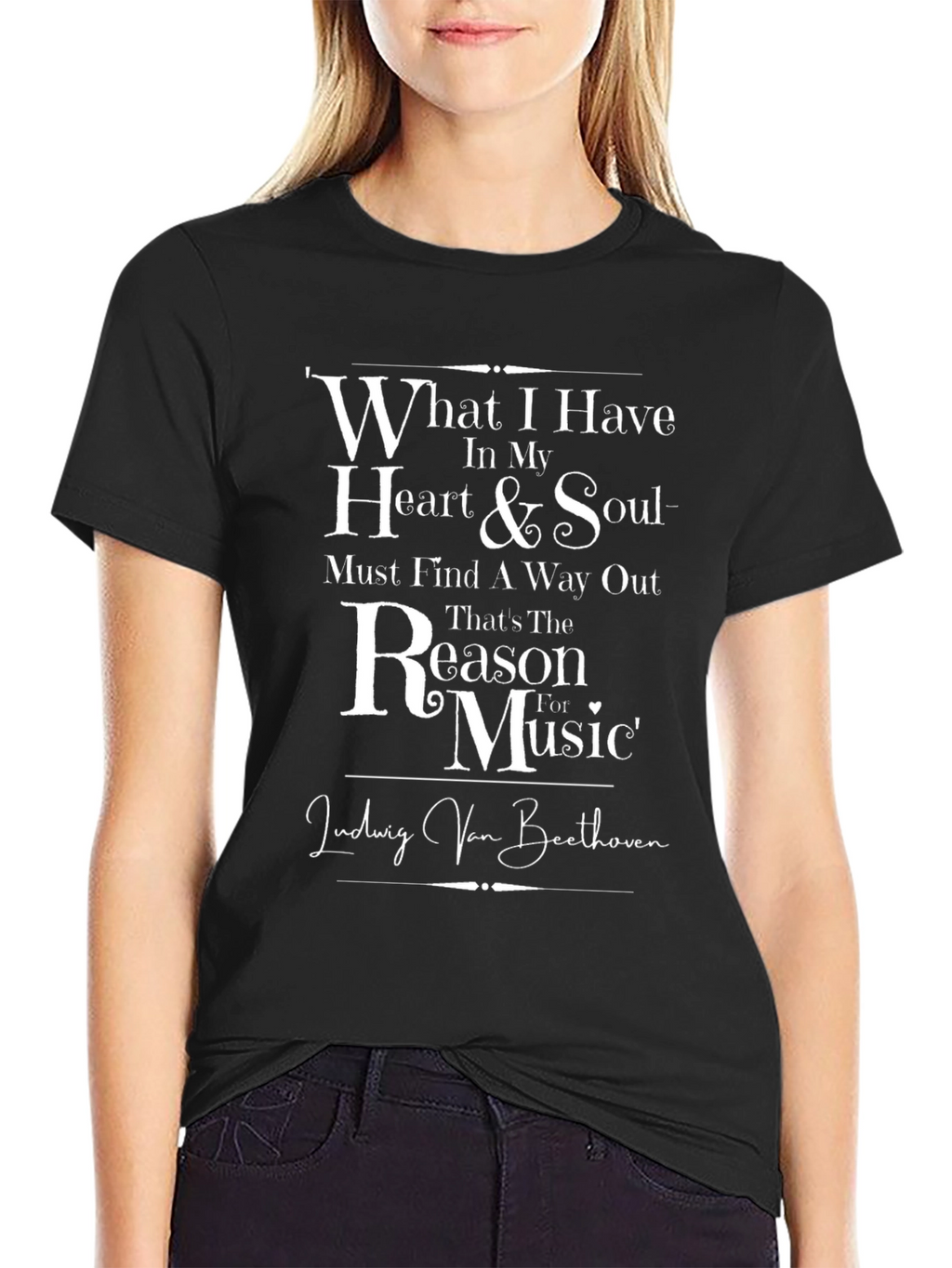Beethoven Music T-Shirt - Heart & Soul