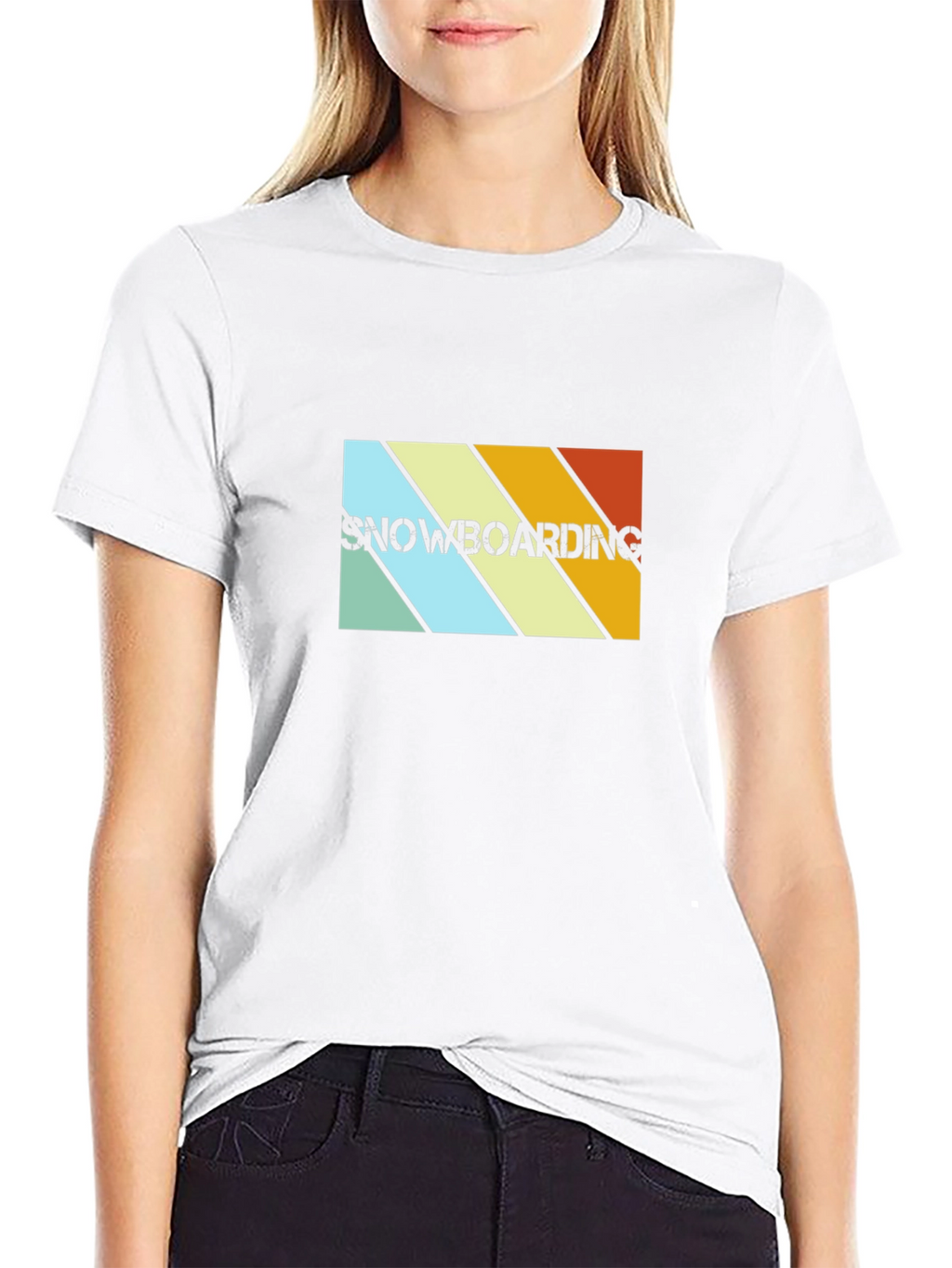 Retro Snowboarding T-Shirt - Black Graphic Tee