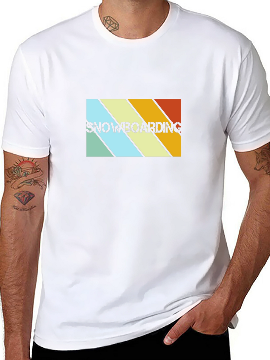Retro Snowboarding T-Shirt - Black Graphic Tee