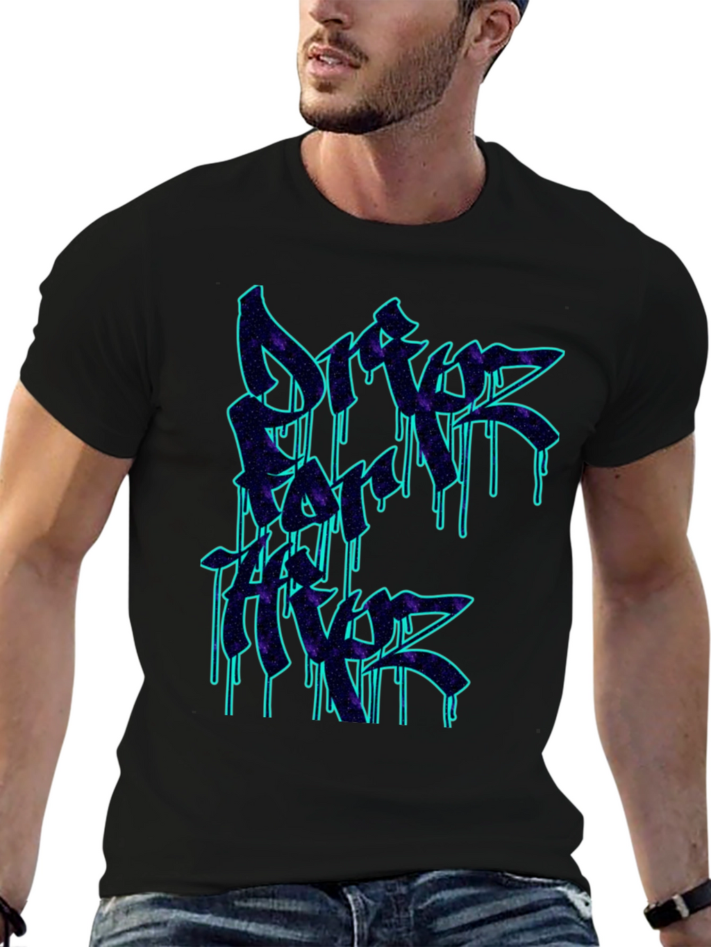 Drift Forever Tee - Neon Graffiti Style