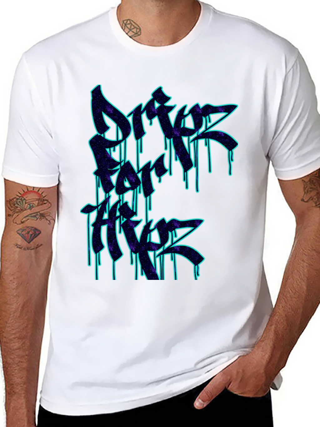 Drift Forever Tee - Neon Graffiti Style