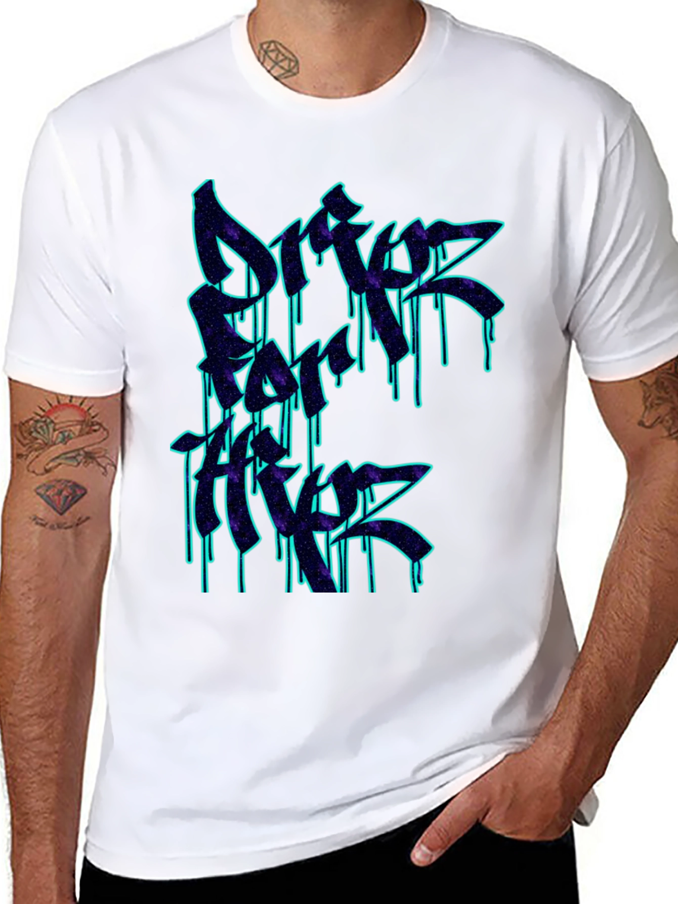 Drift Forever Tee - Neon Graffiti Style