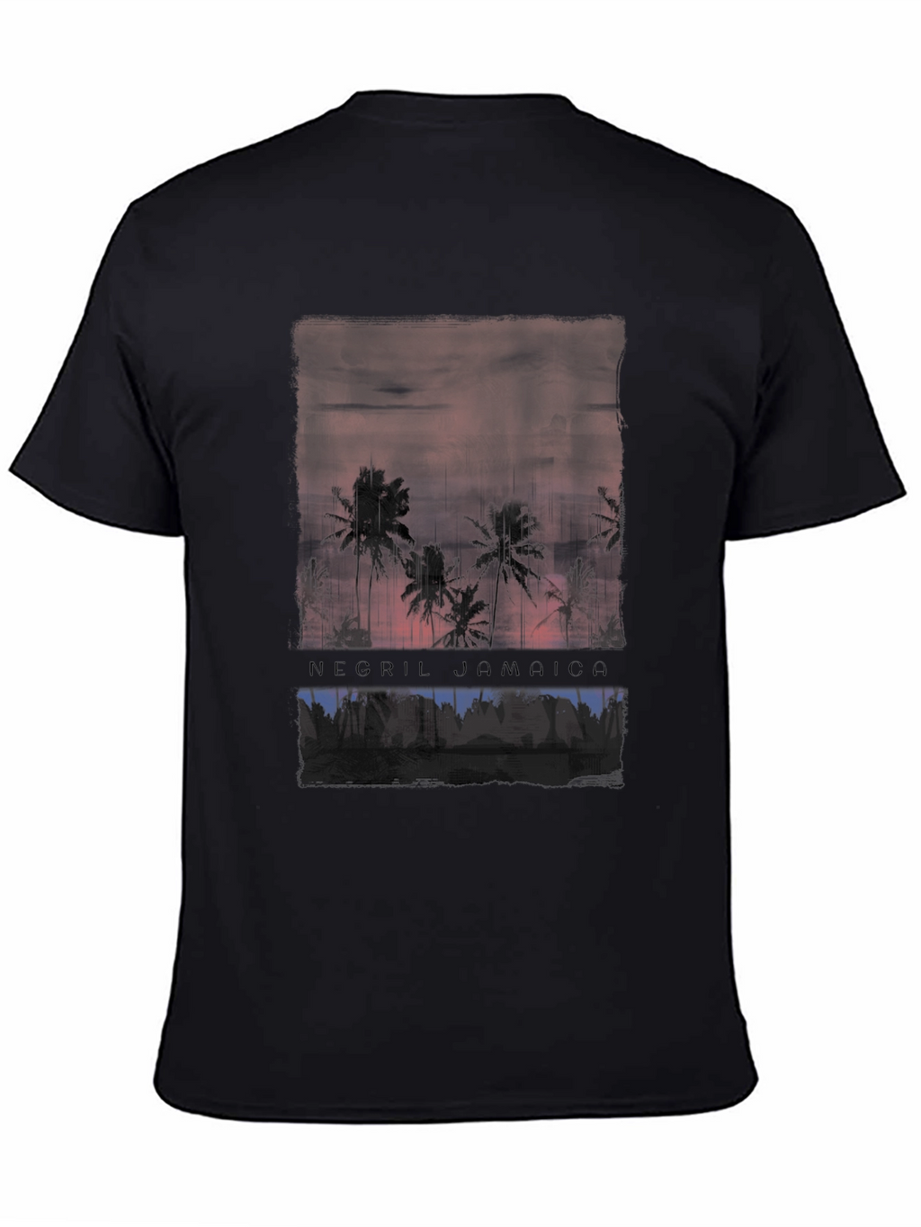 Negril Jamaica Palm Tree Sunset T-Shirt