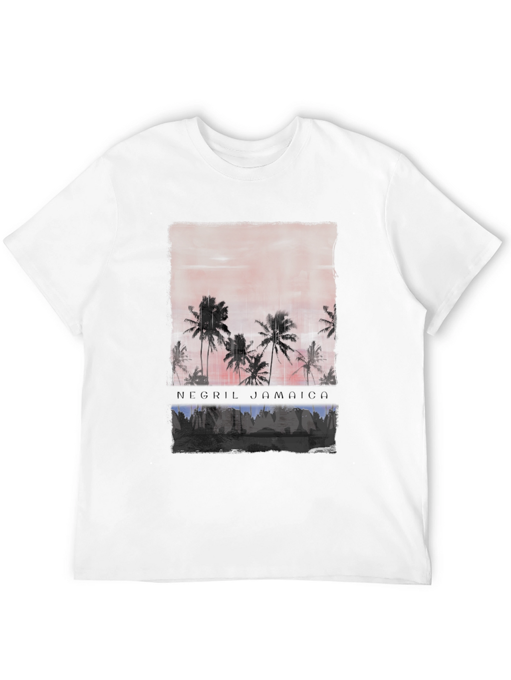 Negril Jamaica Palm Tree Sunset T-Shirt