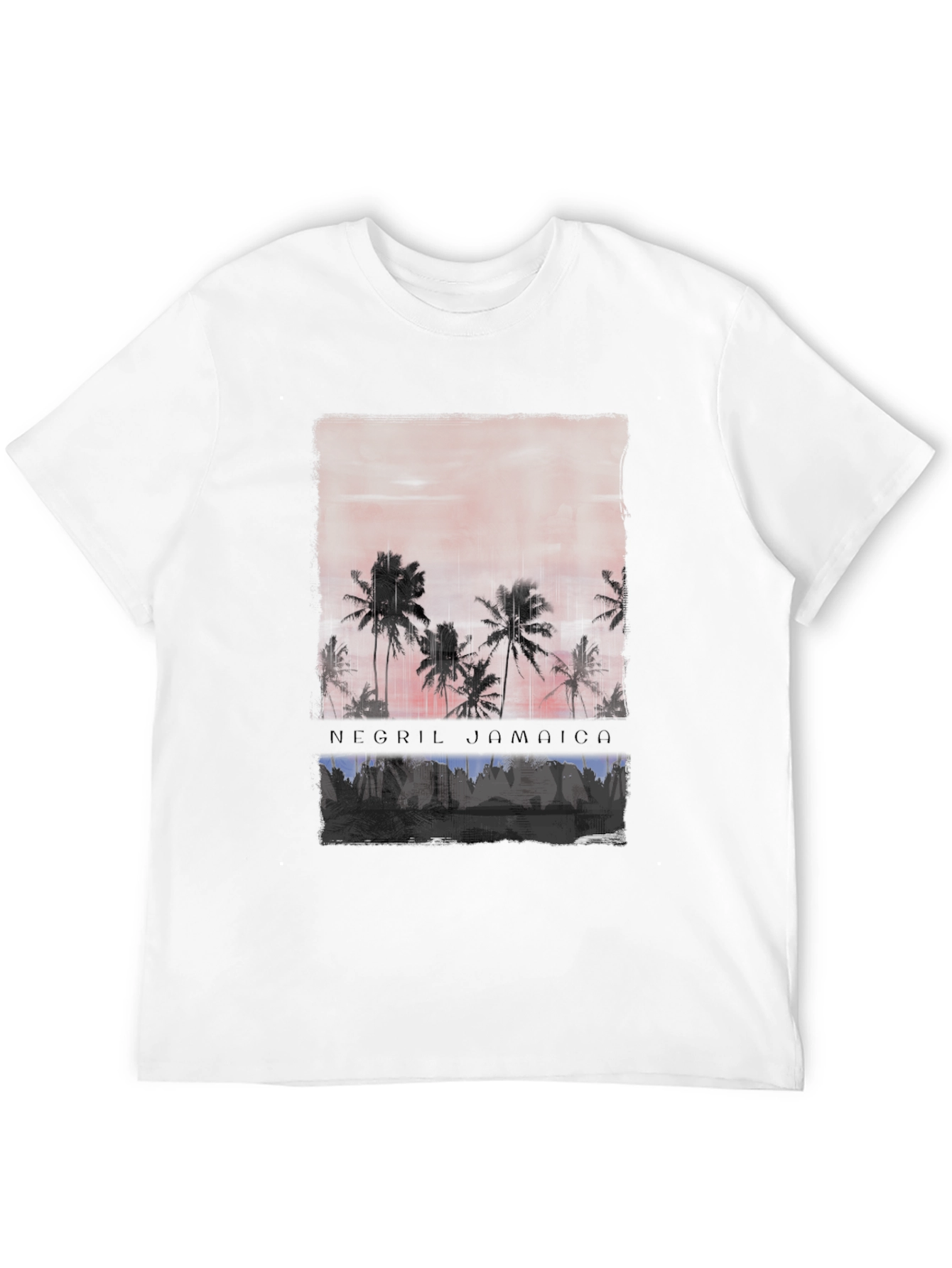 Negril Jamaica Palm Tree Sunset T-Shirt