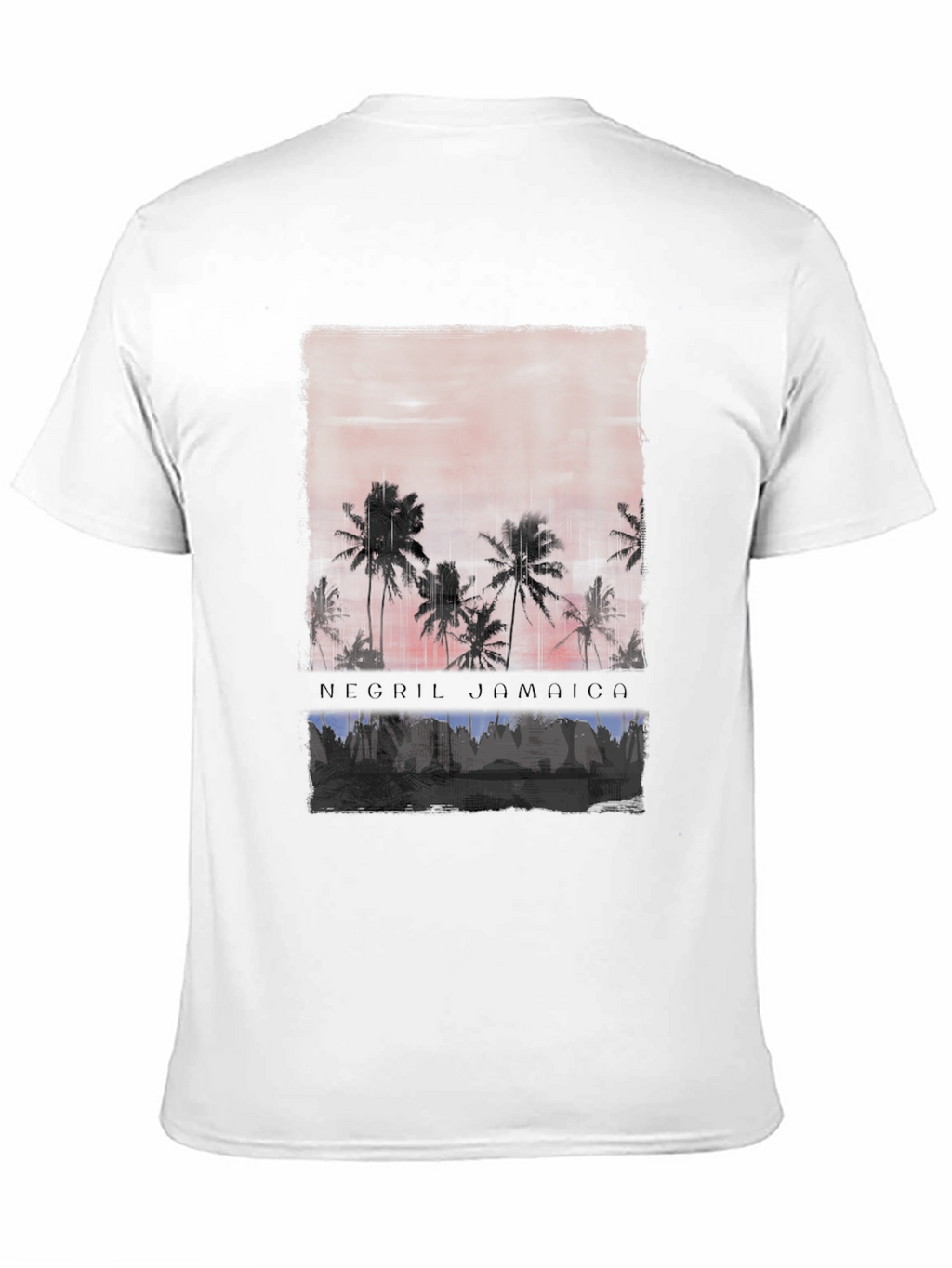 Negril Jamaica Palm Tree Sunset T-Shirt