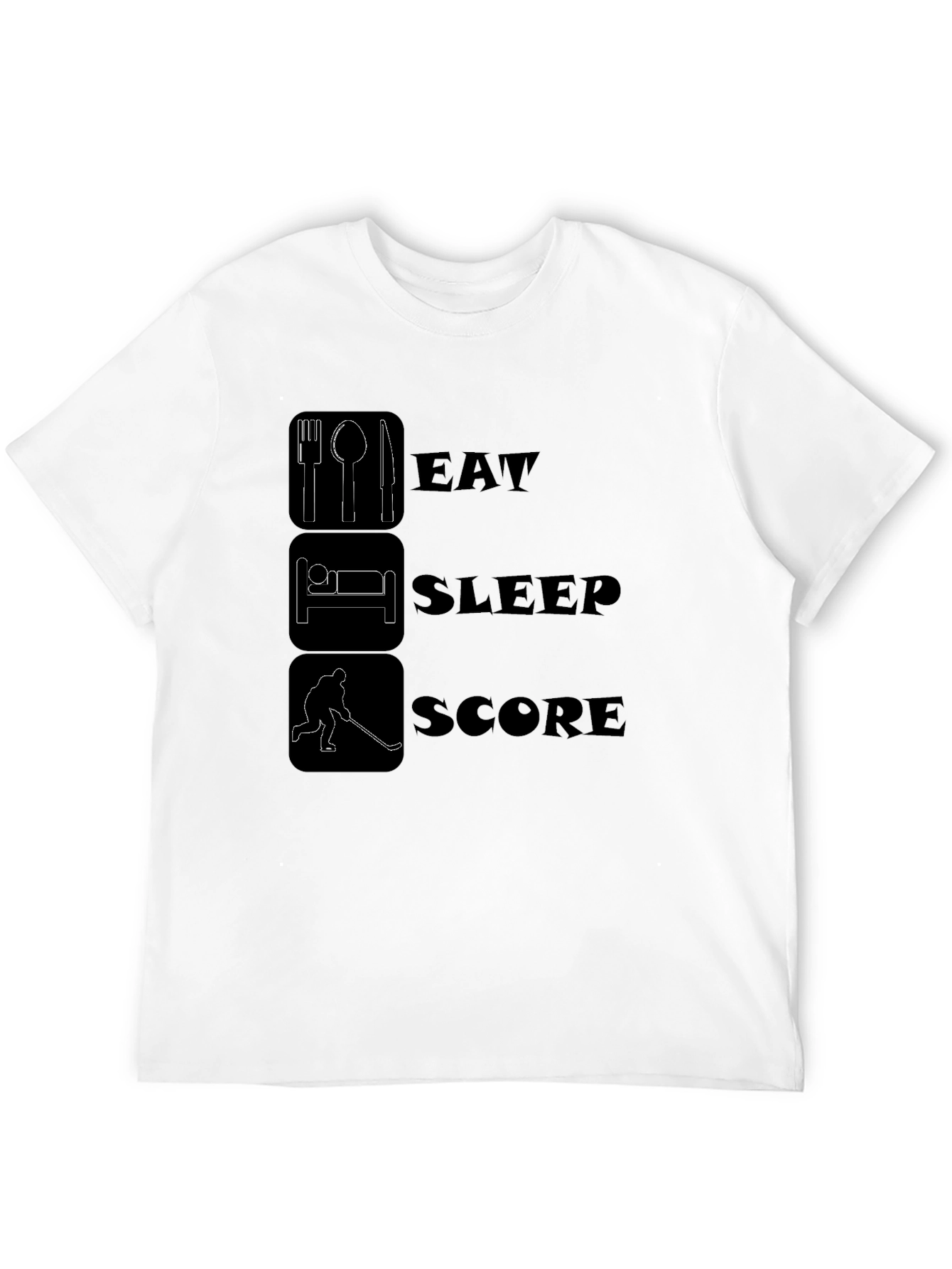 Eat Sleep Score Hockey T-Shirt