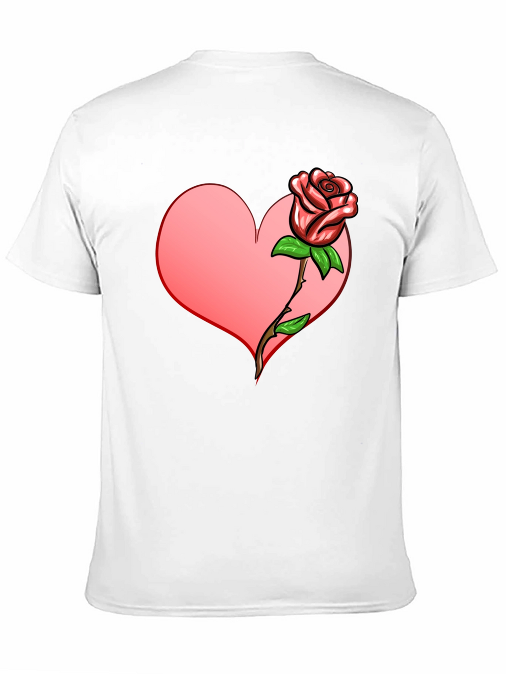 Heart & Rose Graphic T-Shirt